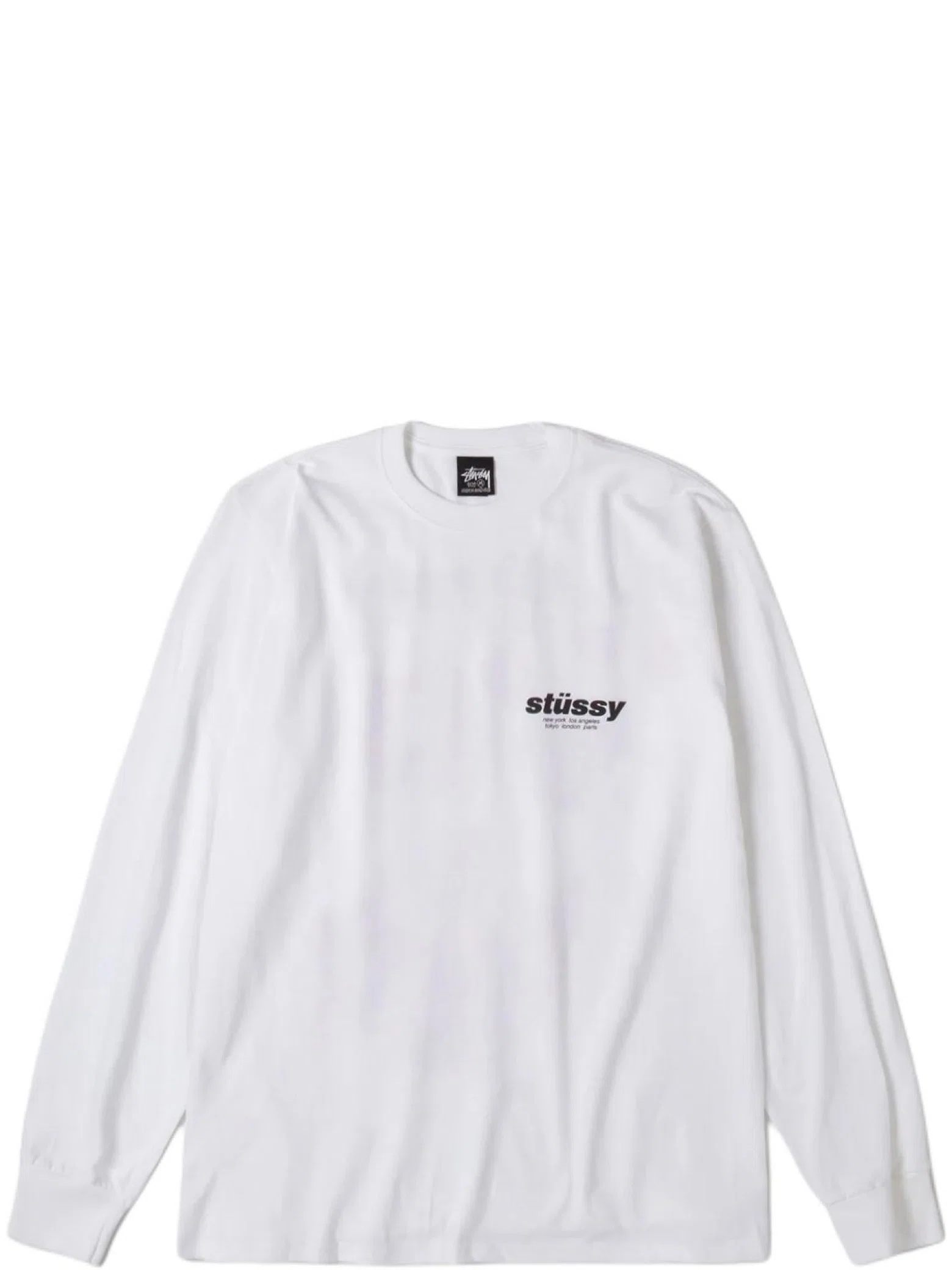 Свитшоты Stussy Rollers Long-Sleeve Tee "White" | Farsel