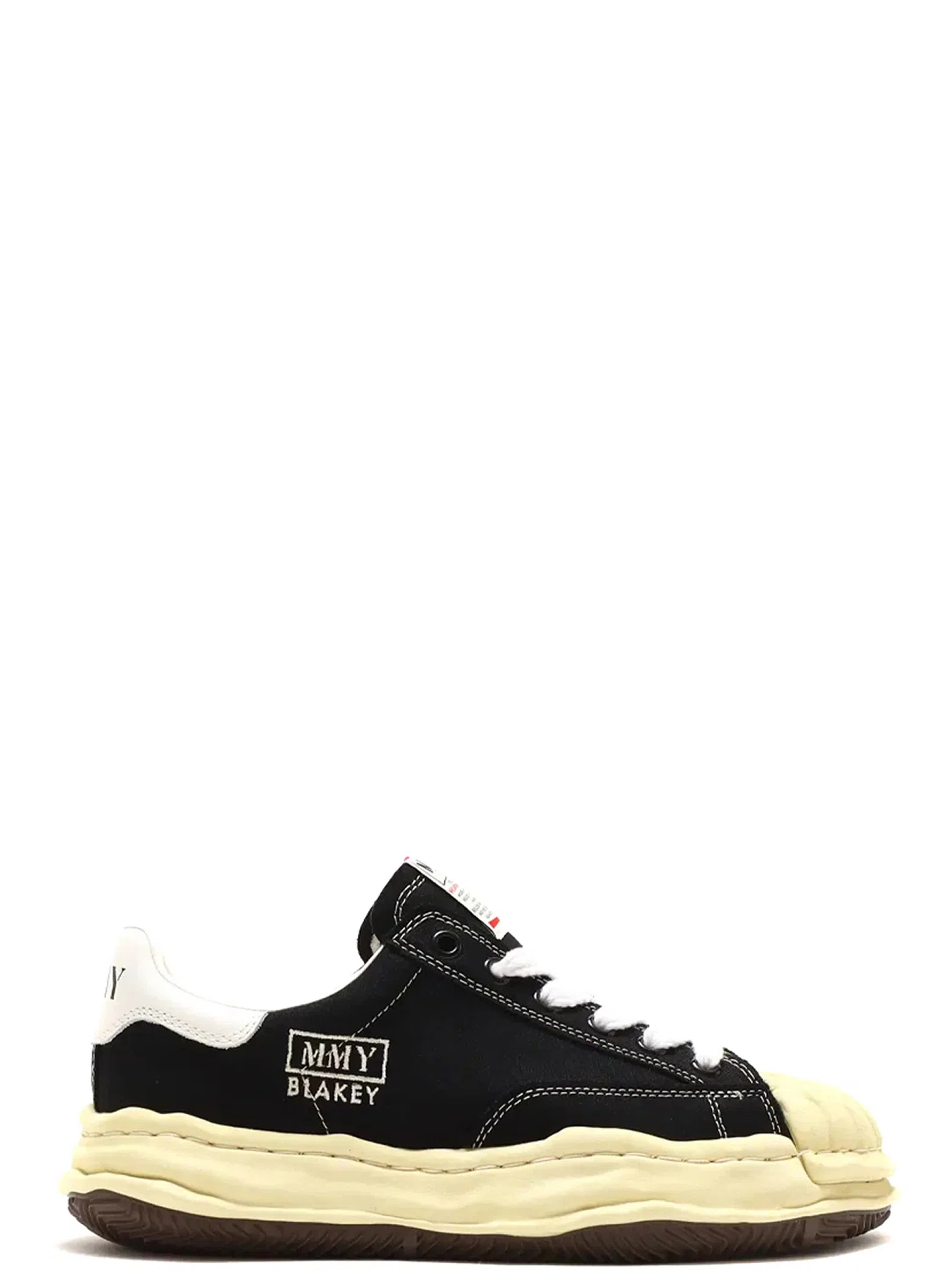 Кеды Maison MIHARA YASUHIRO Blakey OG Dyed Sole Canvas Low "Black" | Farsel
