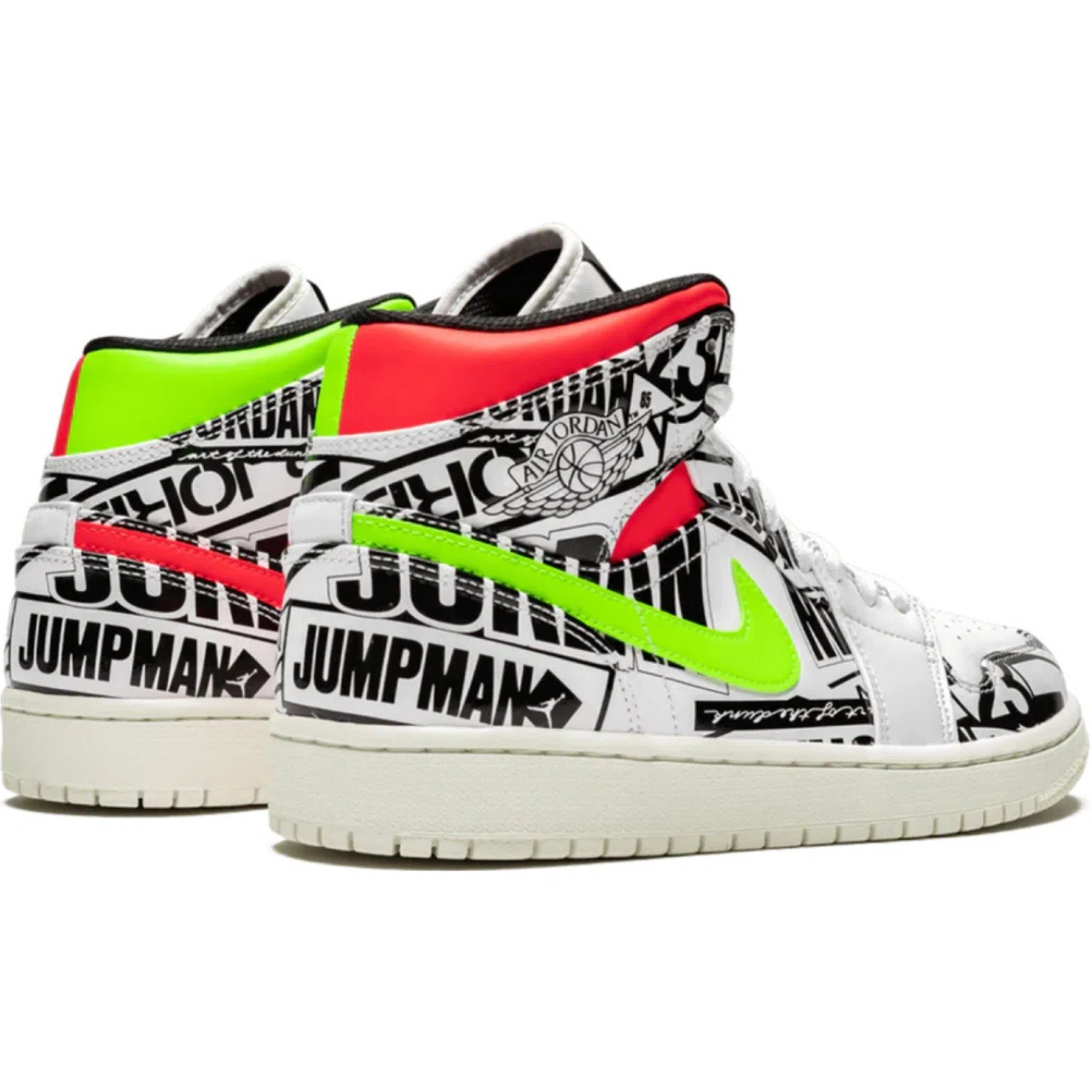 Кроссовки Nike Air Jordan 1 Mid "All Over Logos" | Farsel