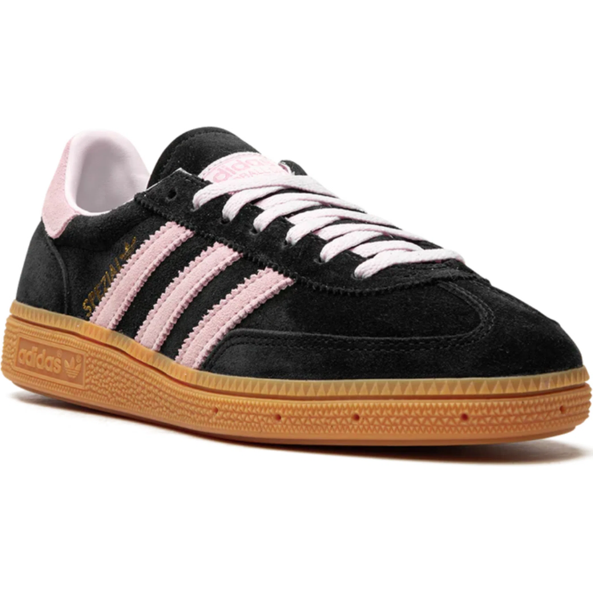  Adidas Handball Spezial WMNS "Core Black Clear Pink Gum" | Farsel