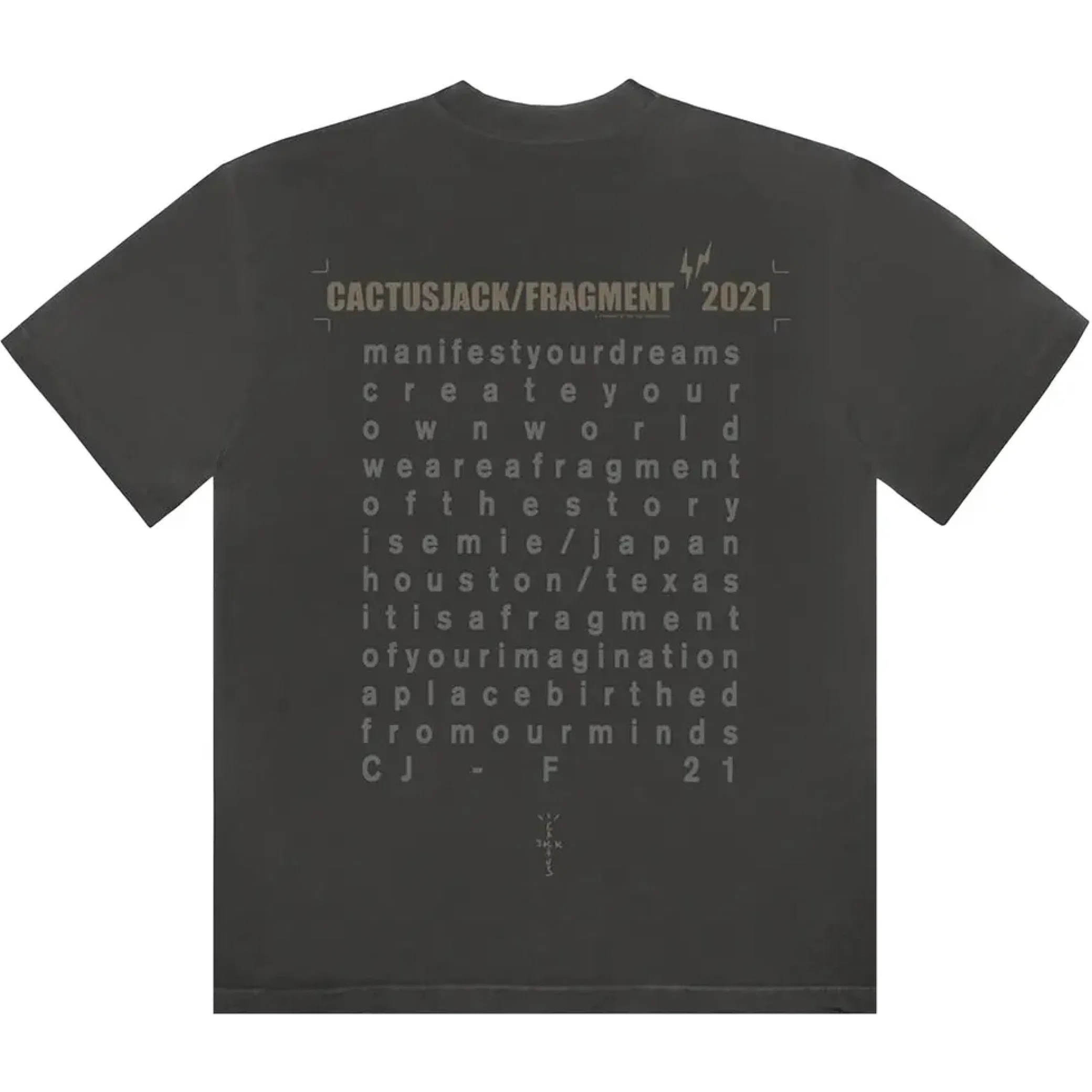  Travis Scott FW21 Fragment Create Tee "Black" | Farsel