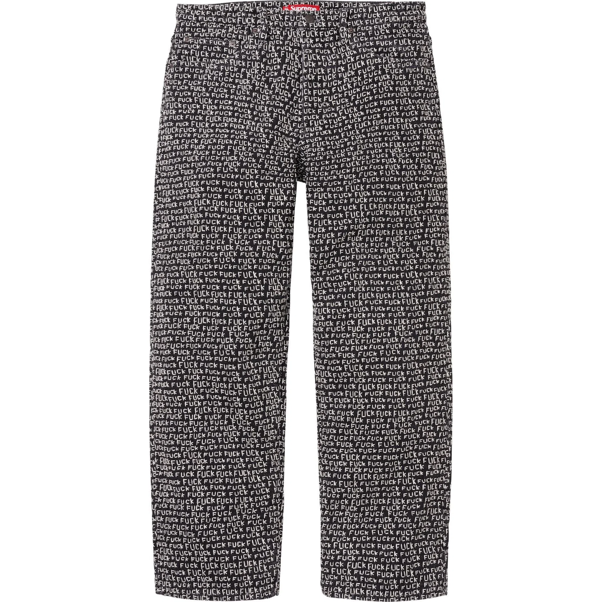  Supreme SS25 Fuck Stitch Loose Fit Jean "Black" | Farsel