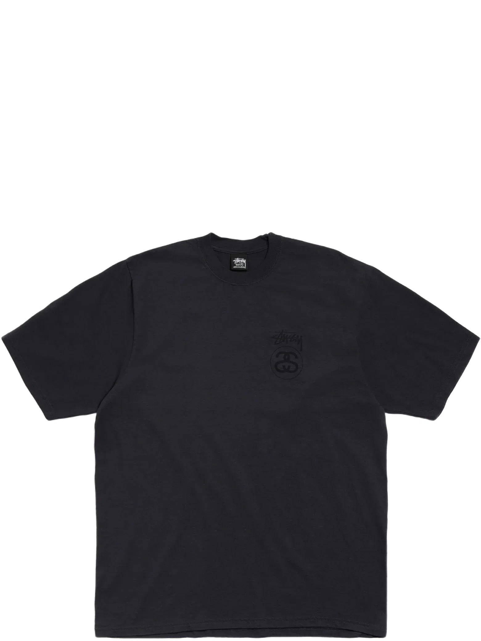 Футболки Stussy Stock Link Tee Pigment Dyed "Faded Black" | Farsel