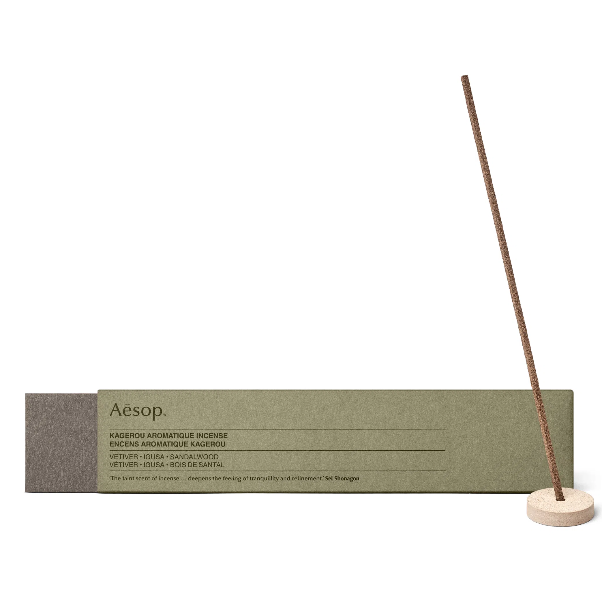 Благовония Aesop Kagerou Aromatique Incense (Green, herbaceous, woody) | Farsel