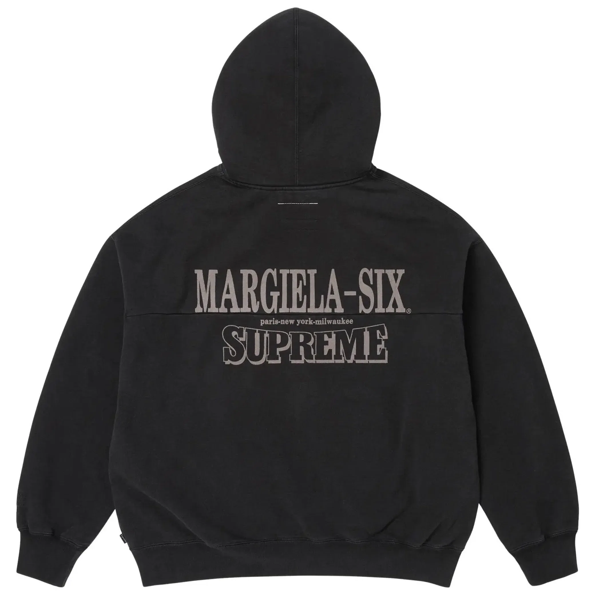 Худи Supreme MM6 Maison Margiela x Eagle Zip Up Hooded Sweatshirt "Black" | Farsel