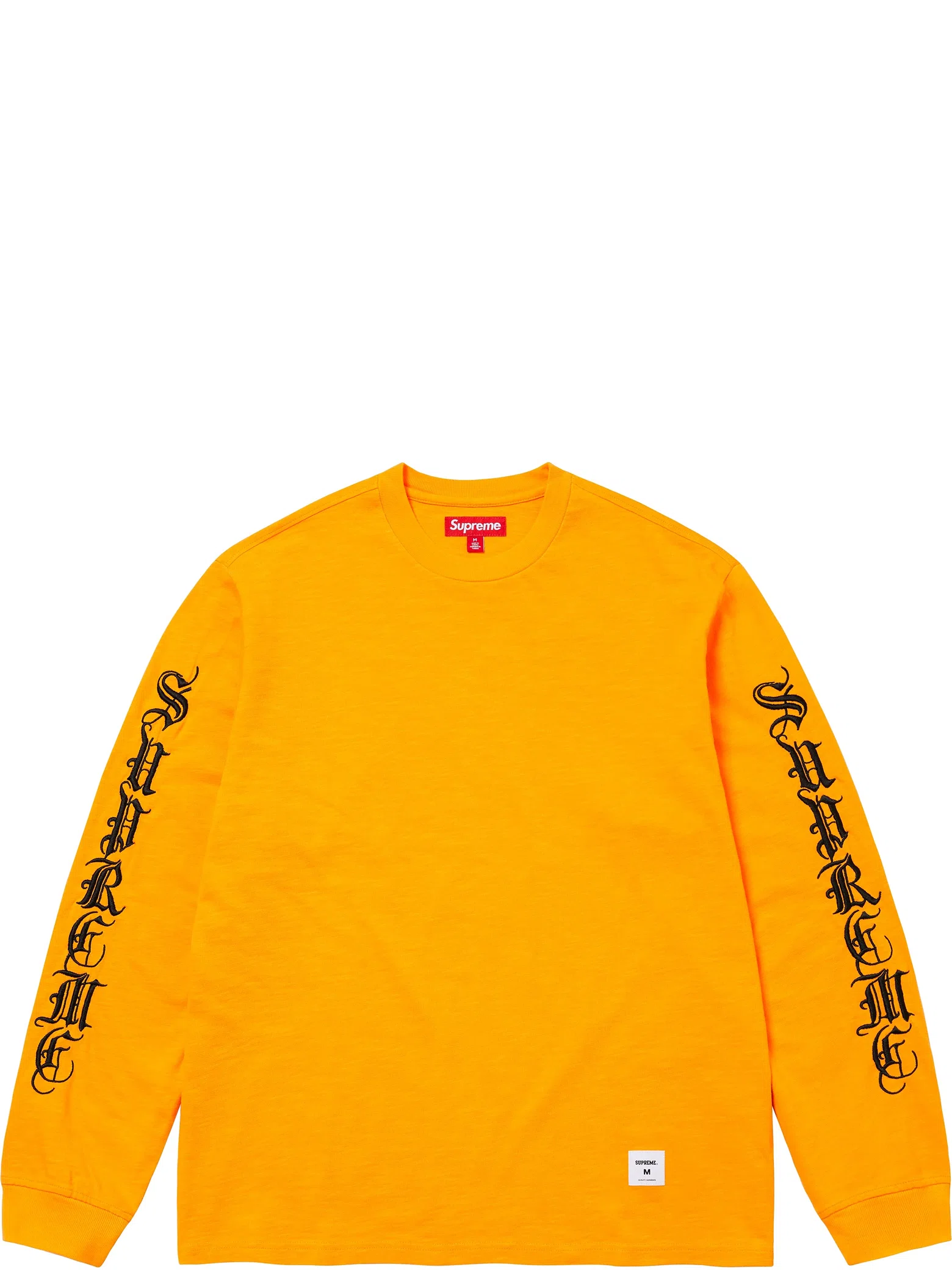 Лонгсливы Supreme FW24 Old English L/S Top "Yellow" | Farsel