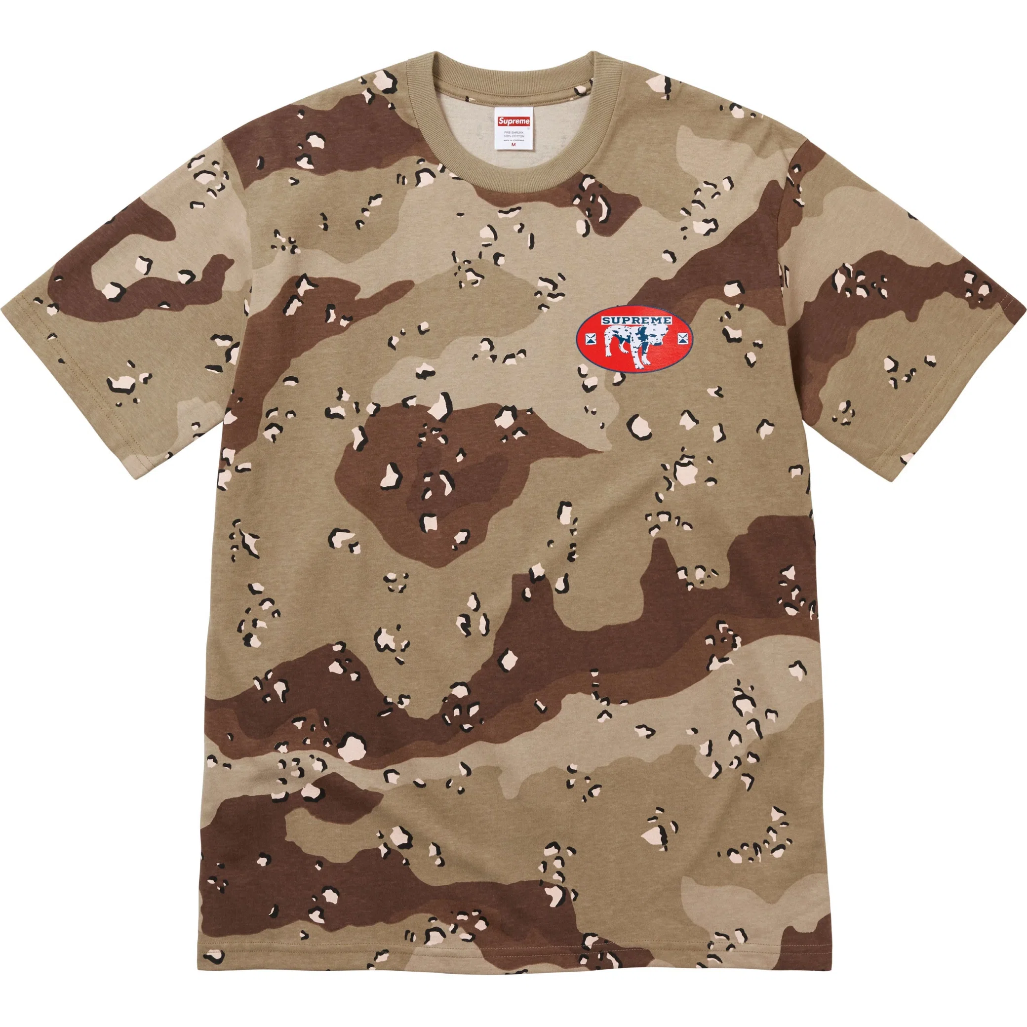 Футболки Supreme SS25 Dalmatian Tee "Chocolate Chip Camo" | Farsel