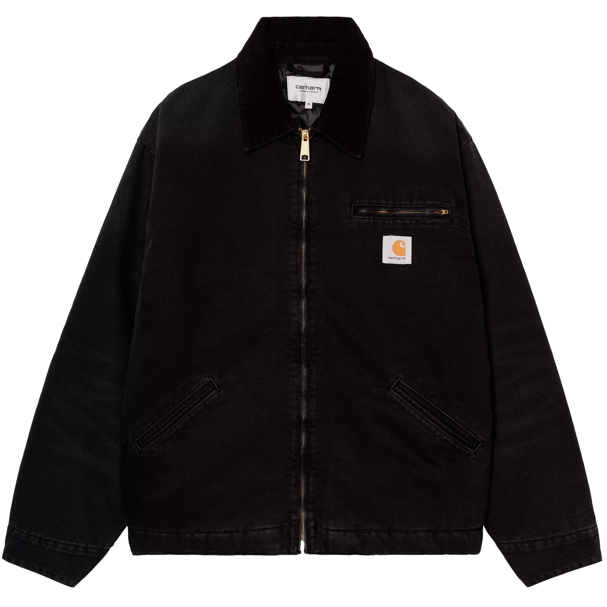 Куртки Carhartt OG Detroit Jacket "Black / Black Stone Canvas" | Farsel