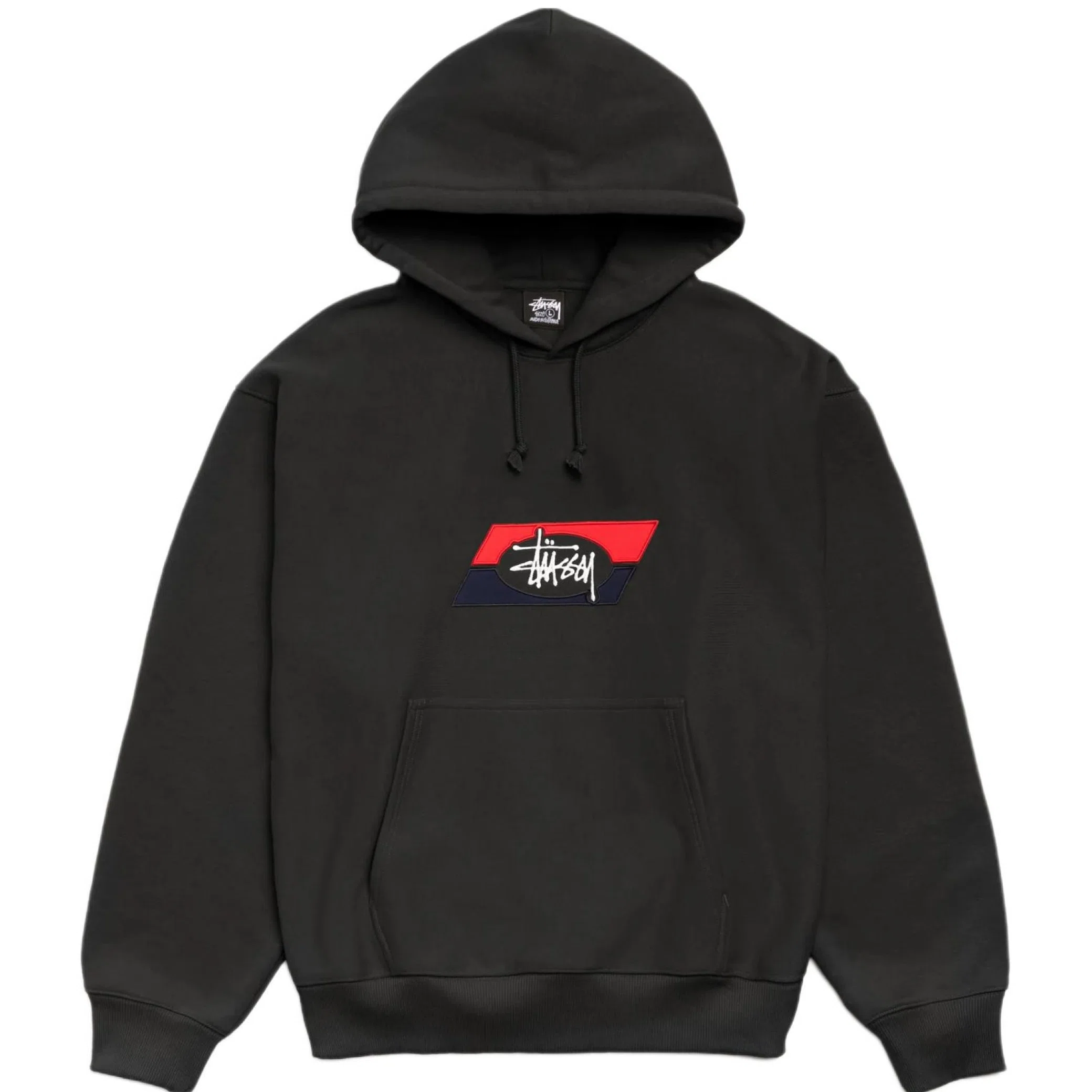 Худи Stussy Double Stripe Embroidered Hoodie "Black" | Farsel