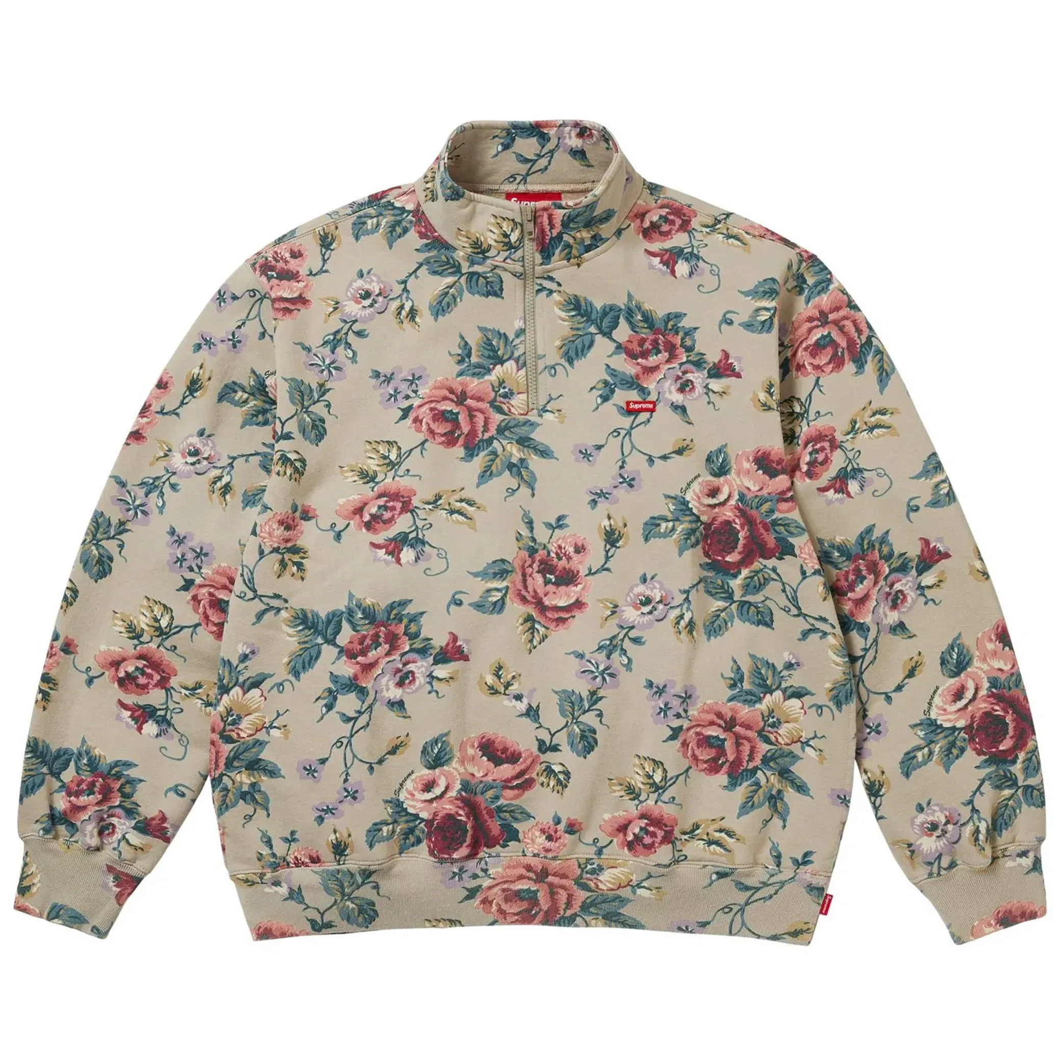 Свитеры Supreme Small Box Half Zip Pullover "Floral" | Farsel