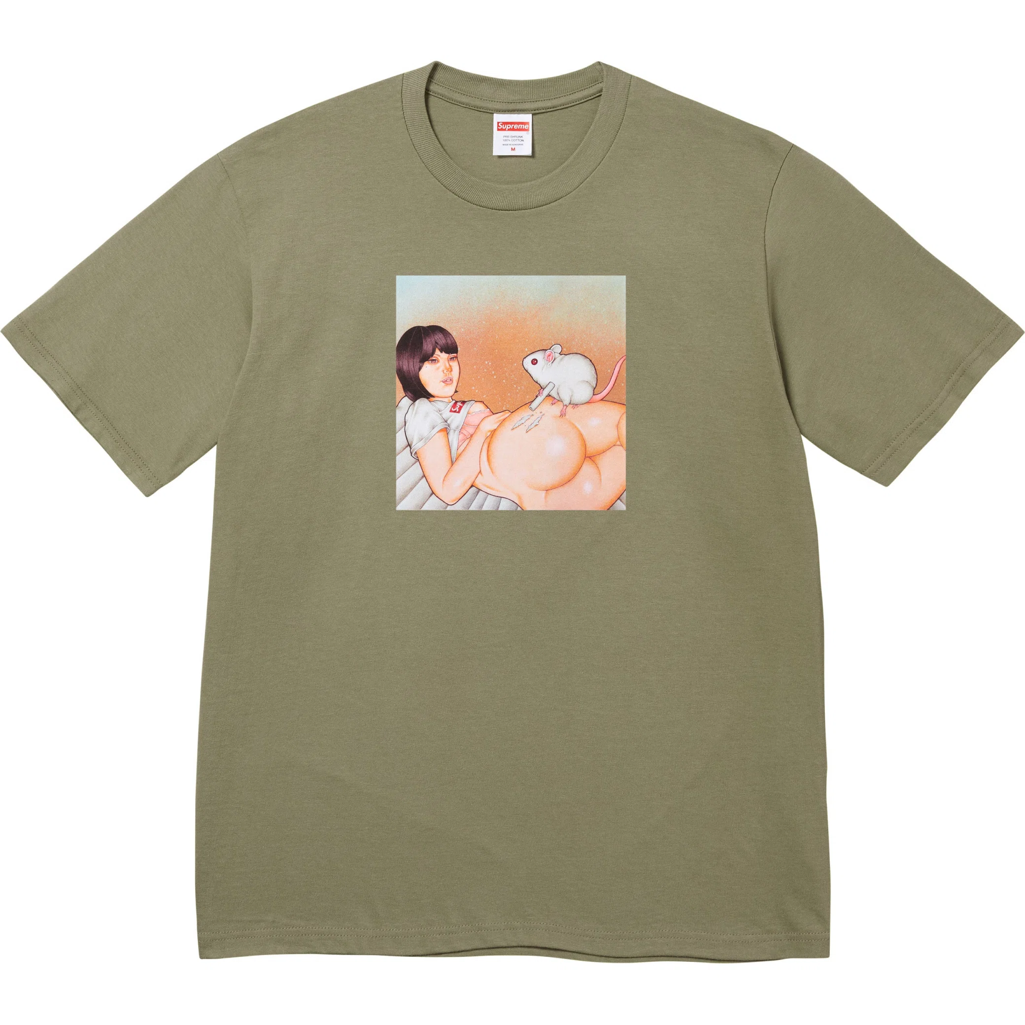  Supreme SS25 Mouse Tee "Light Olive" | Farsel