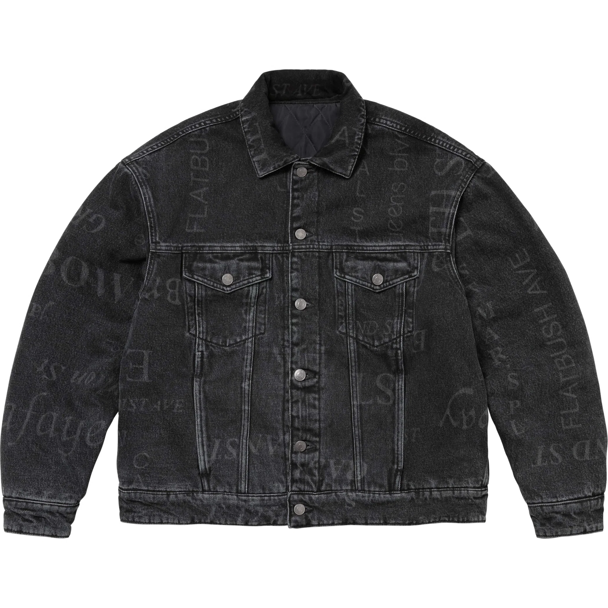 Куртки Supreme FW24 Martine Rose Reversible Trucker Jacket "Washed Black" | Farsel