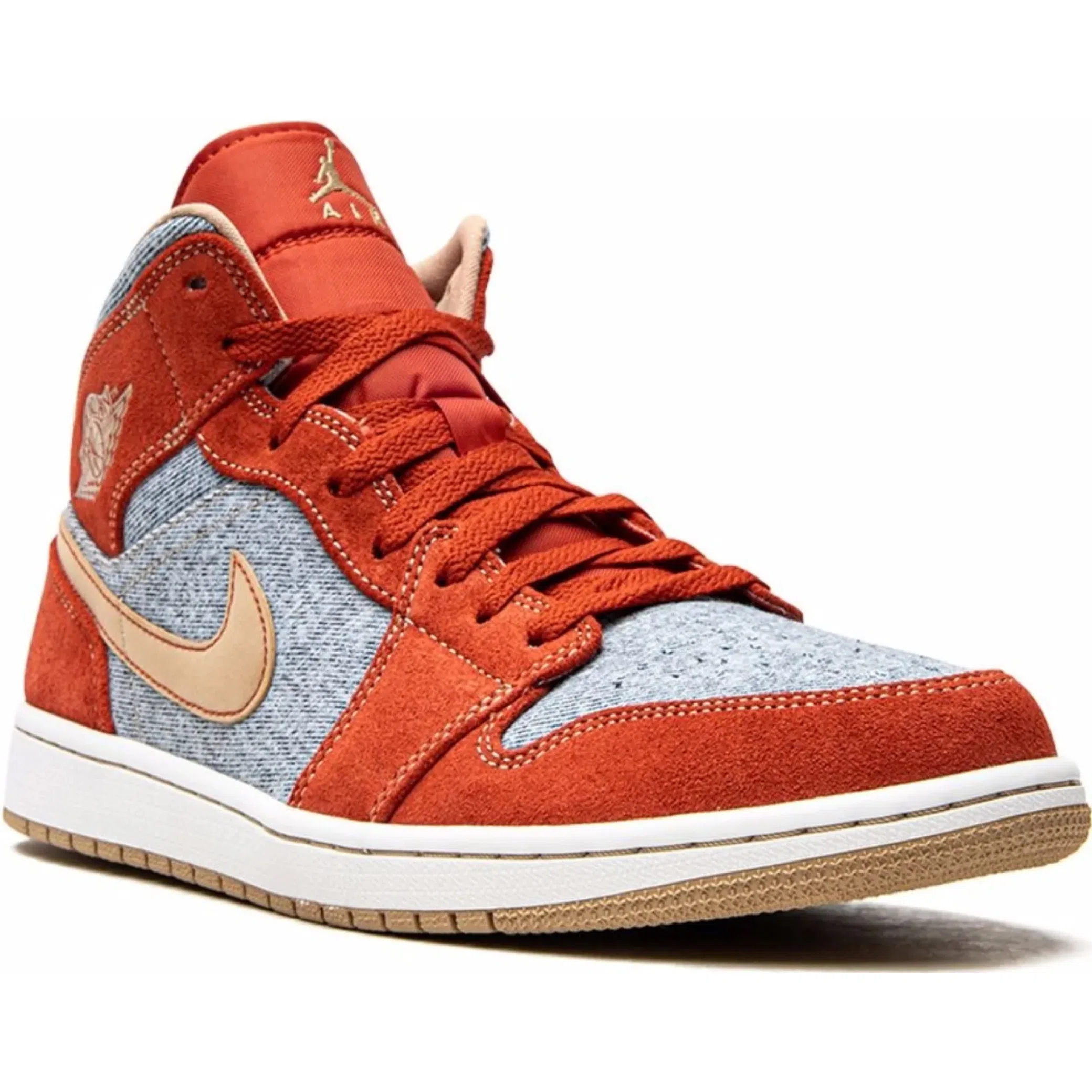 Кроссовки Nike Air Jordan 1 Mid "Denim Red" | Farsel