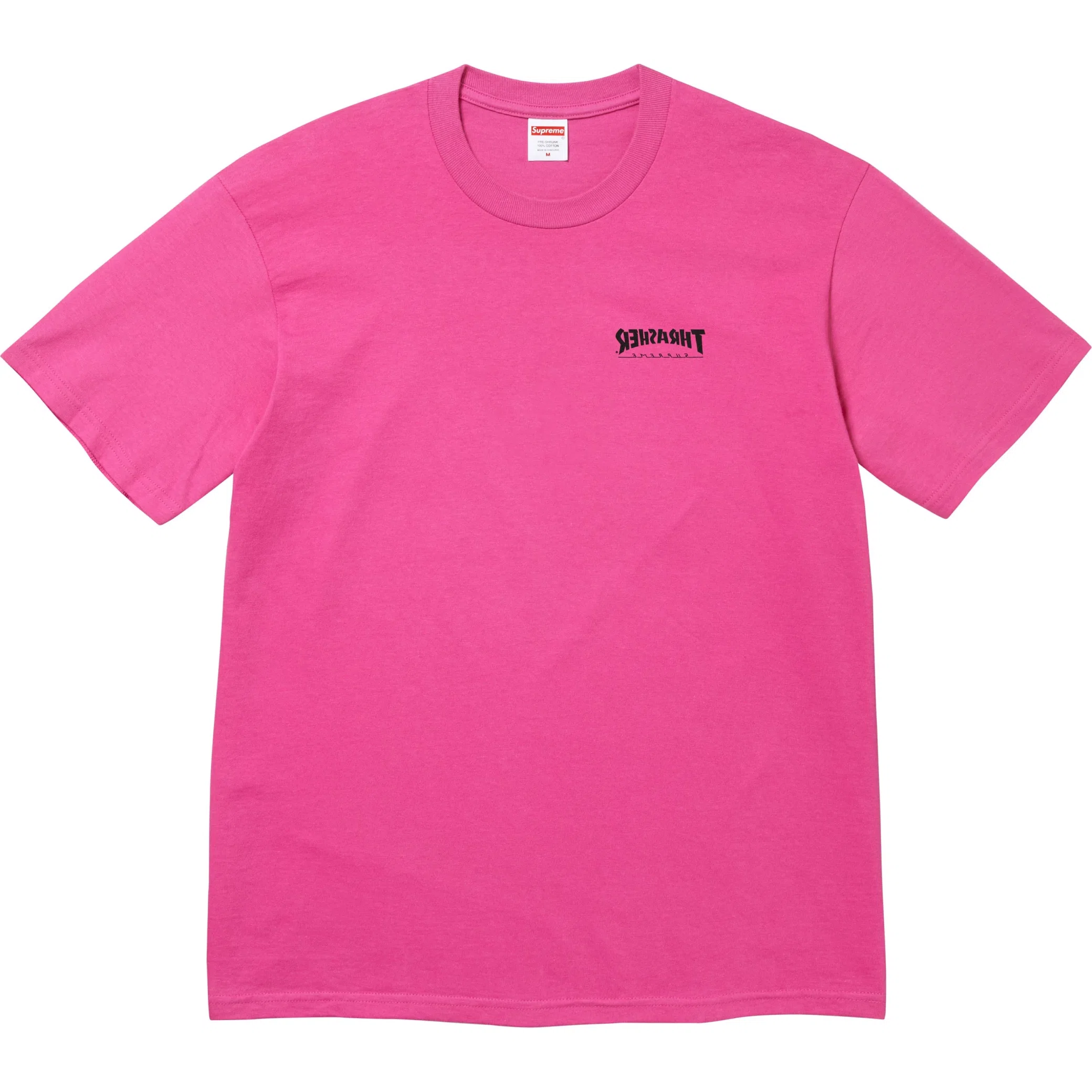  Supreme FW24 Thrasher Cross Tee "Fuchsia" | Farsel