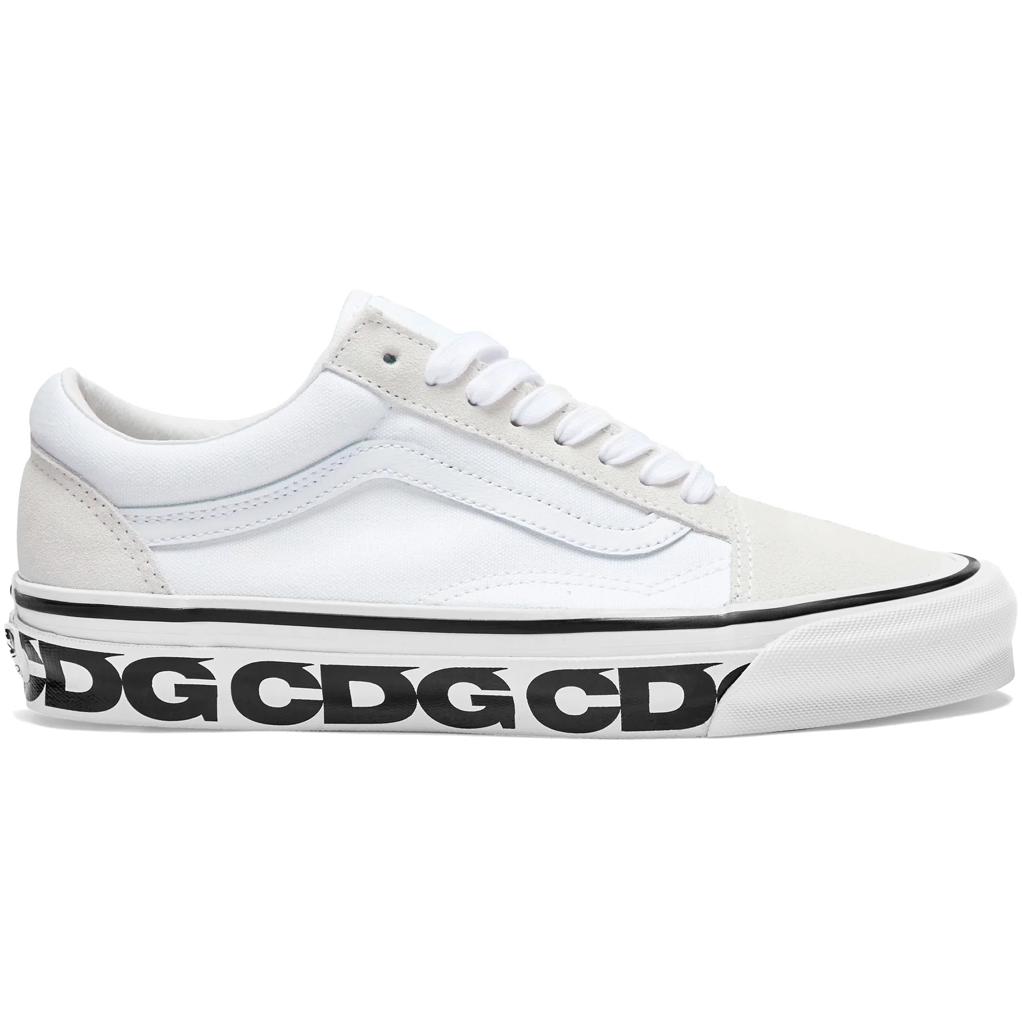 Кеды Vans Comme des Garçons x OG Old Skool LX "Sidewall - White" | Farsel