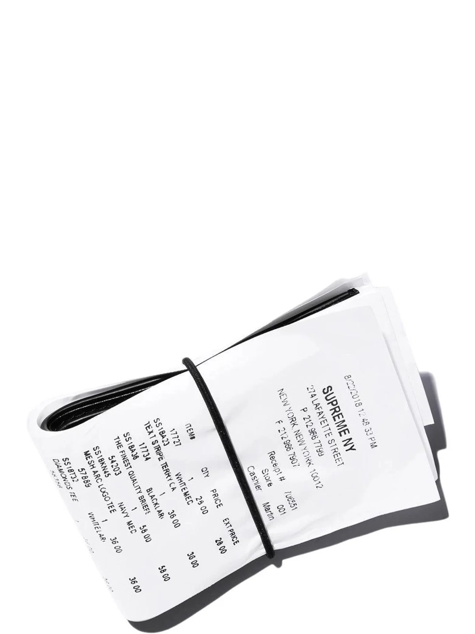 Кошельки Supreme SS24 MM6 Maison Margiela Receipt Wallet "White" | Farsel