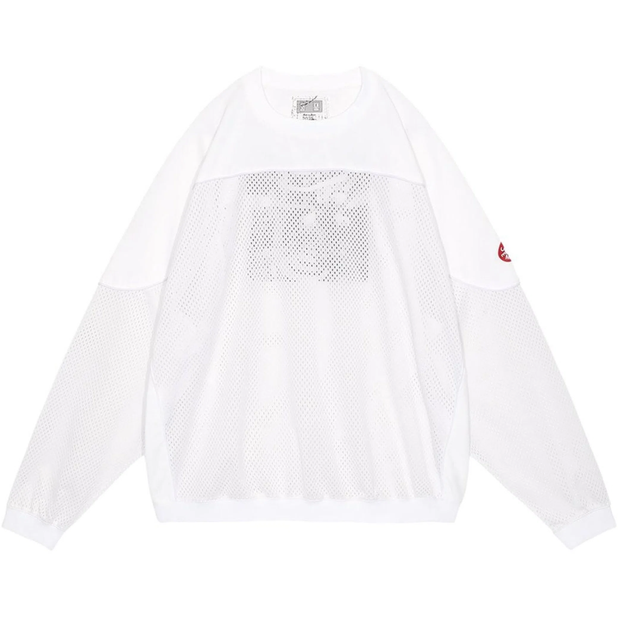 Свитеры Cav Empt Mesh Track Crewneck "White" | Farsel