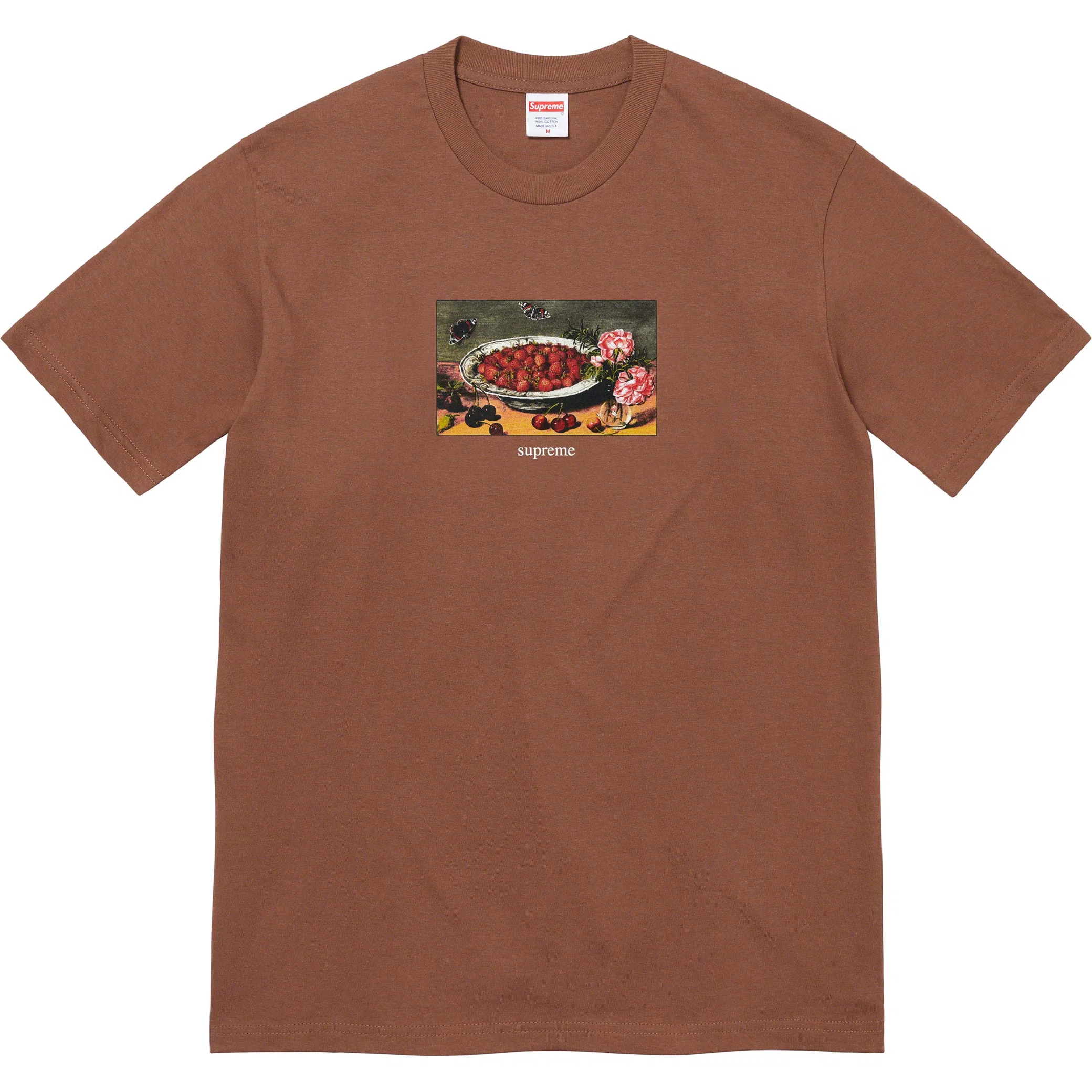  Supreme SS23 Strawberries Tee "Brown" | Farsel