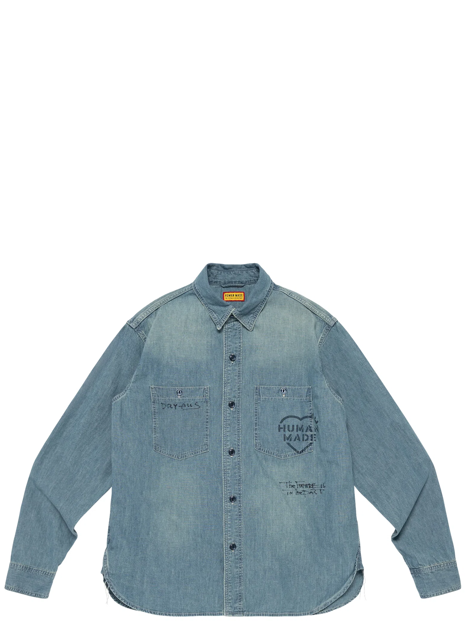 Рубашки Human Made Military Chambray Shirt "Blue" | Farsel