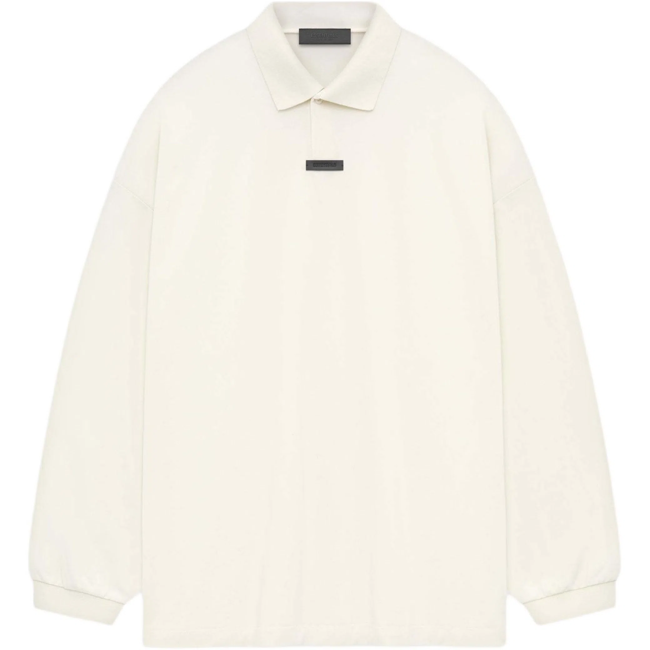  Fear of God FW24 Essentials Pique Long-Sleeve Polo "Shell" | Farsel