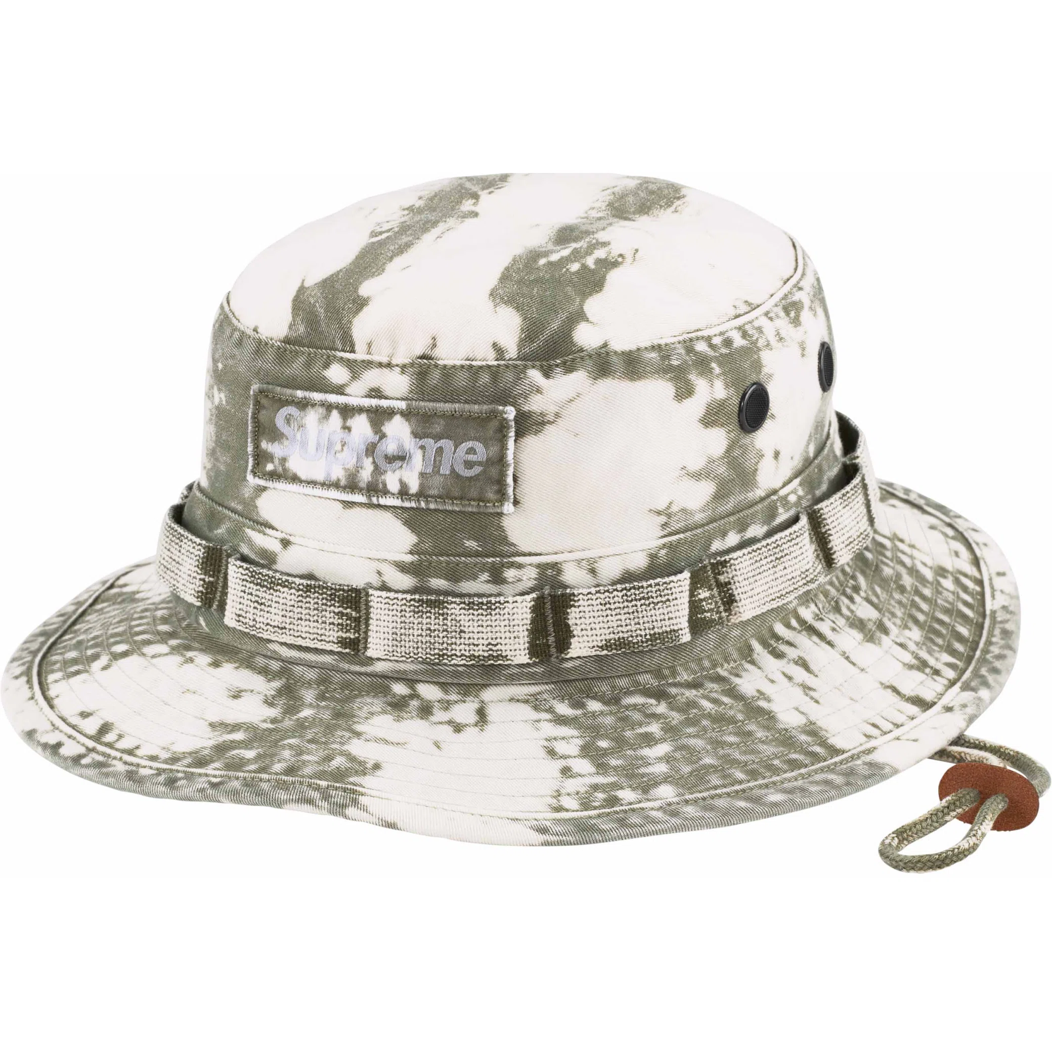  Supreme SS24 Bleached Chino Boonie "Olive" | Farsel