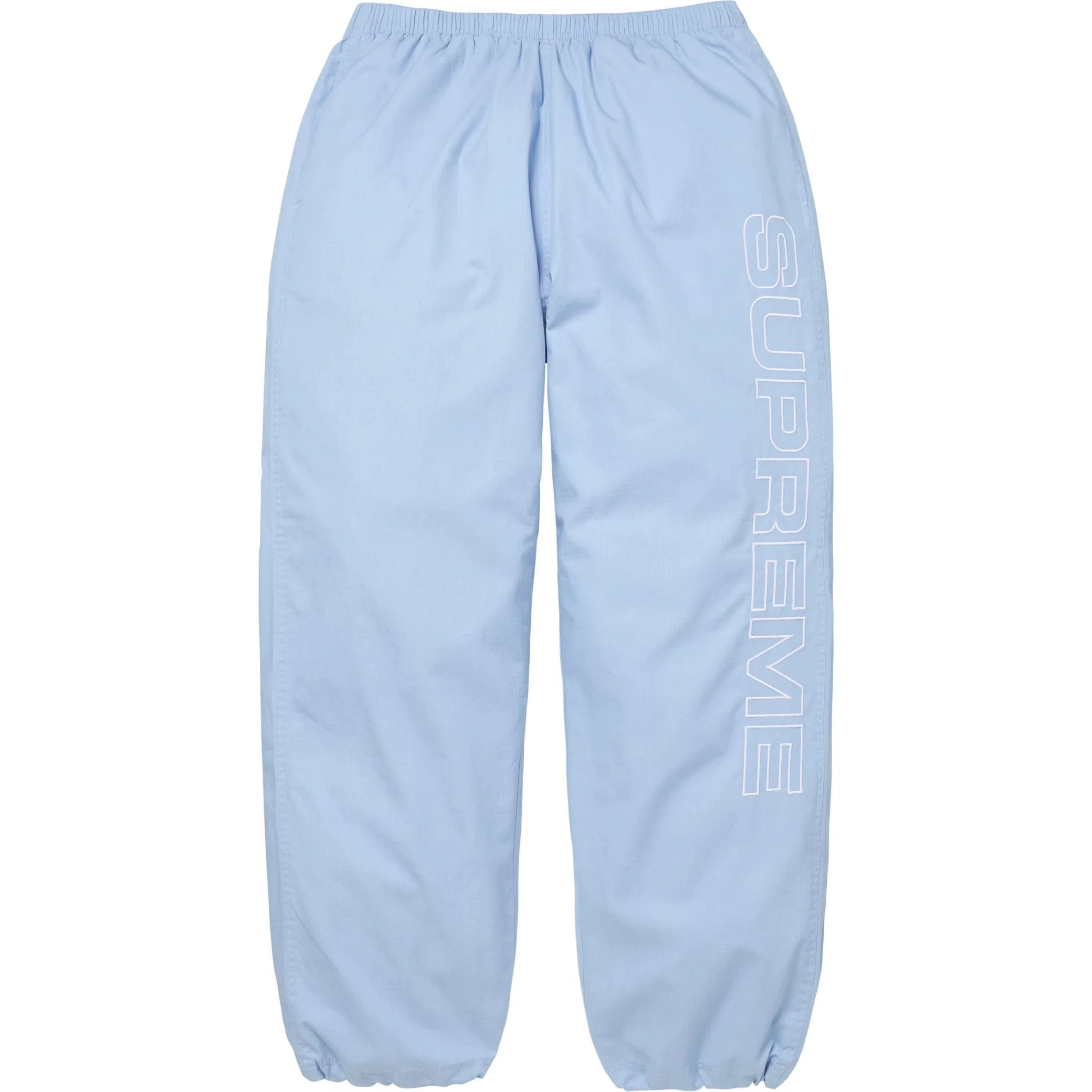 Штаны Supreme FW25 Spellout Embroidered Ripstop Track Pant "Light Blue" | Farsel
