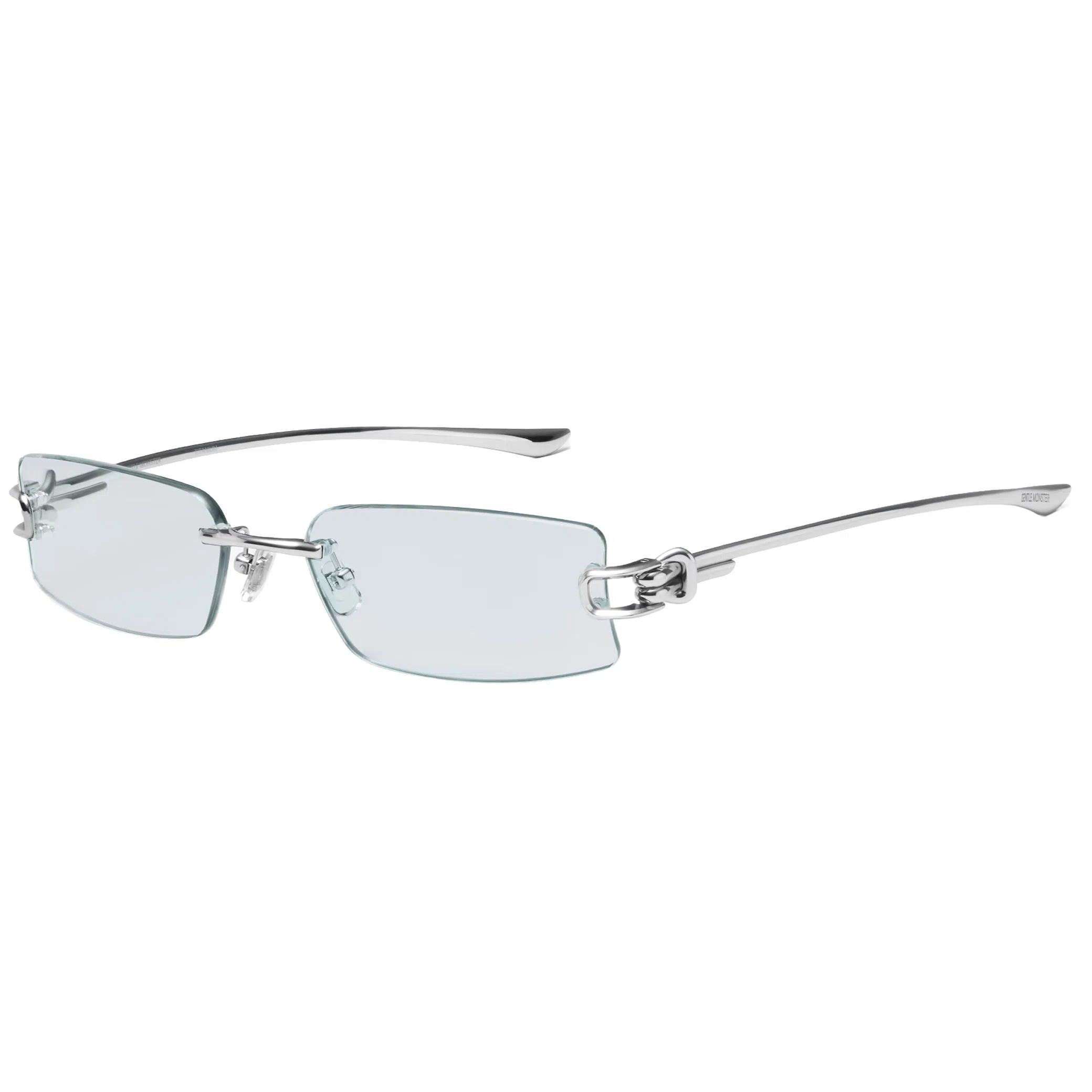 Очки Gentle Monster Gamot 02 GR "Silver / Green" | Farsel