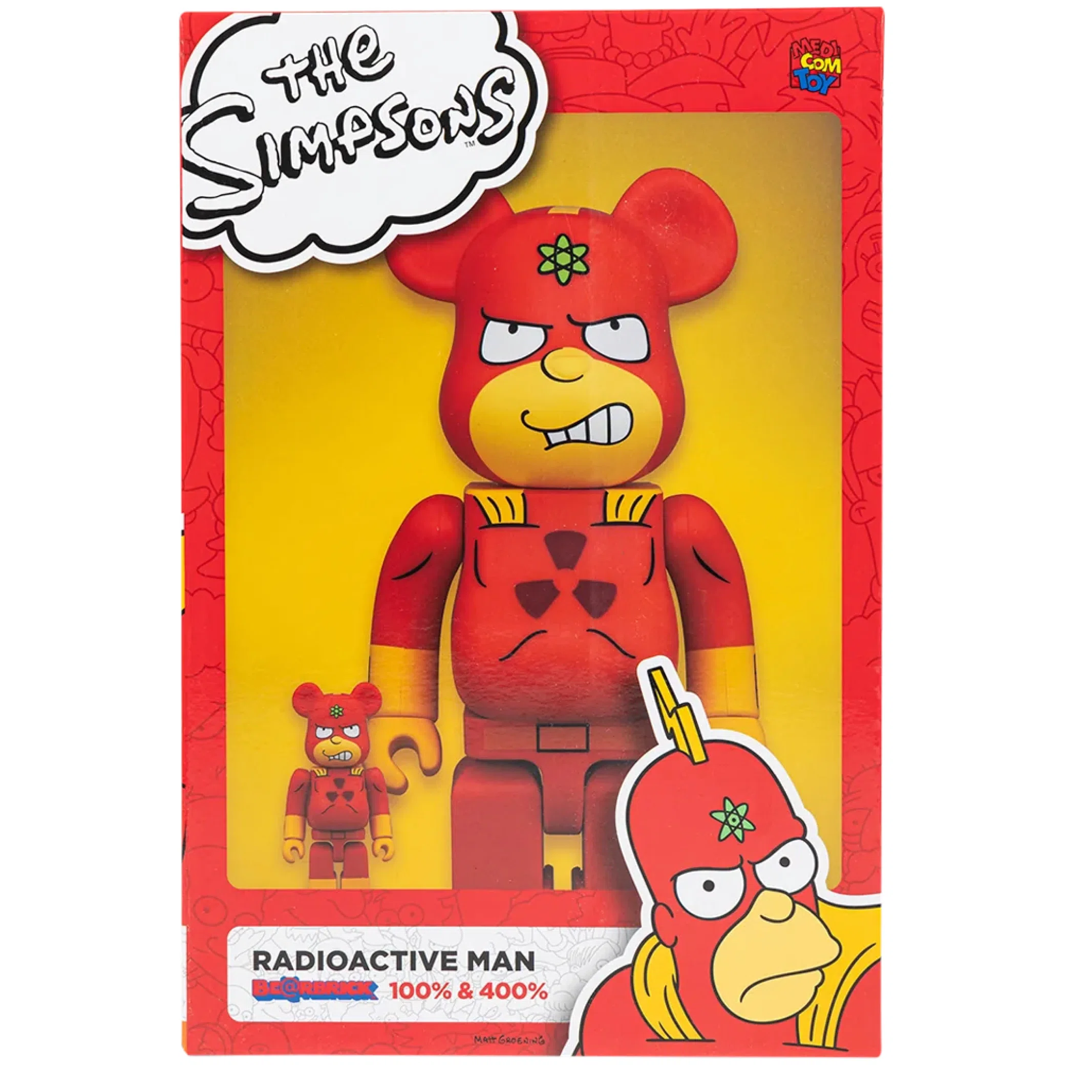  Medicom Toy Bearbrick The Simpsons Radioactive Man "100% & 400% Set" | Farsel