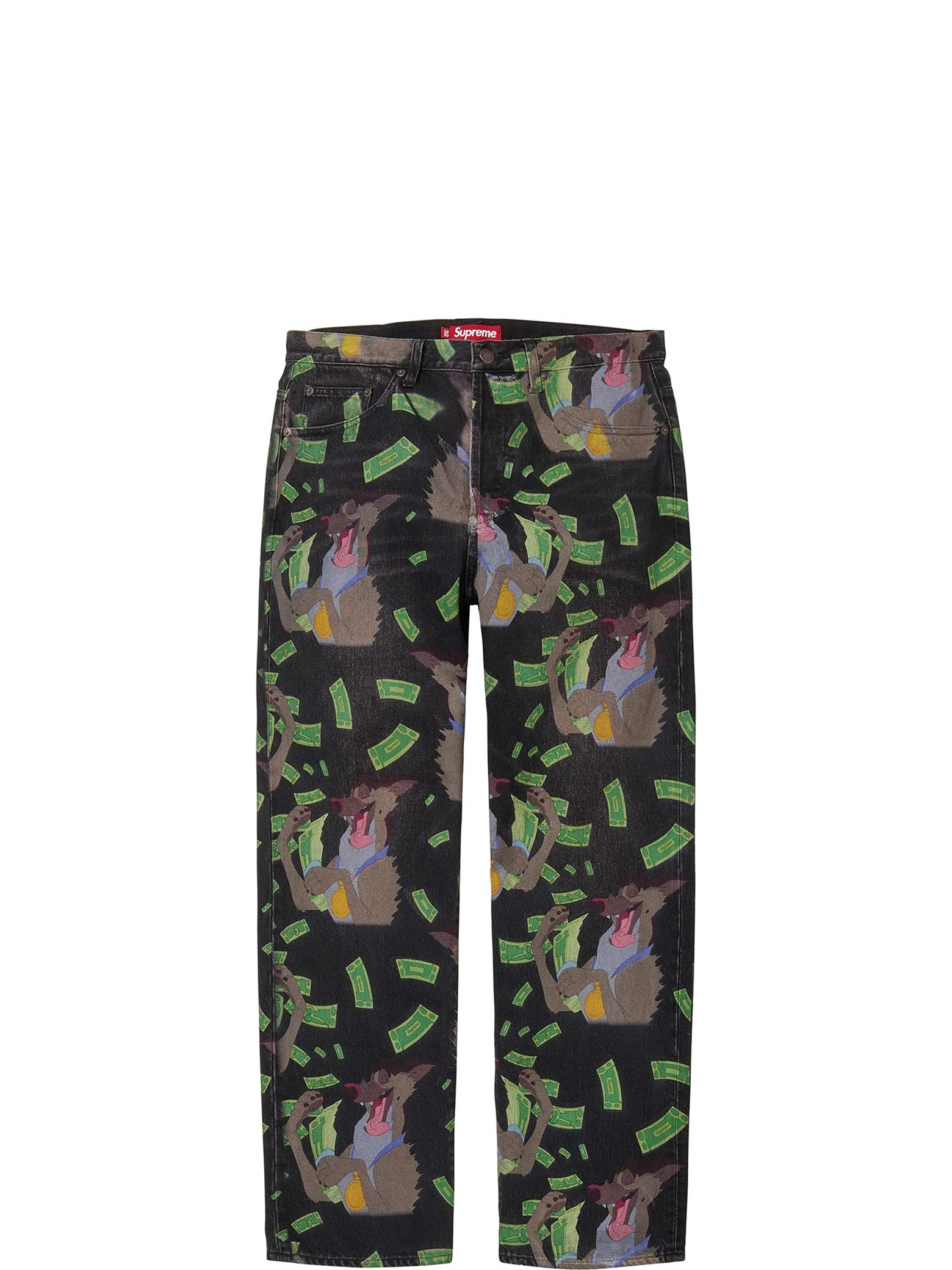 Джинсы Supreme FW25 All Dogs Go To Heaven Loose Fit Jean "Washed Black" | Farsel