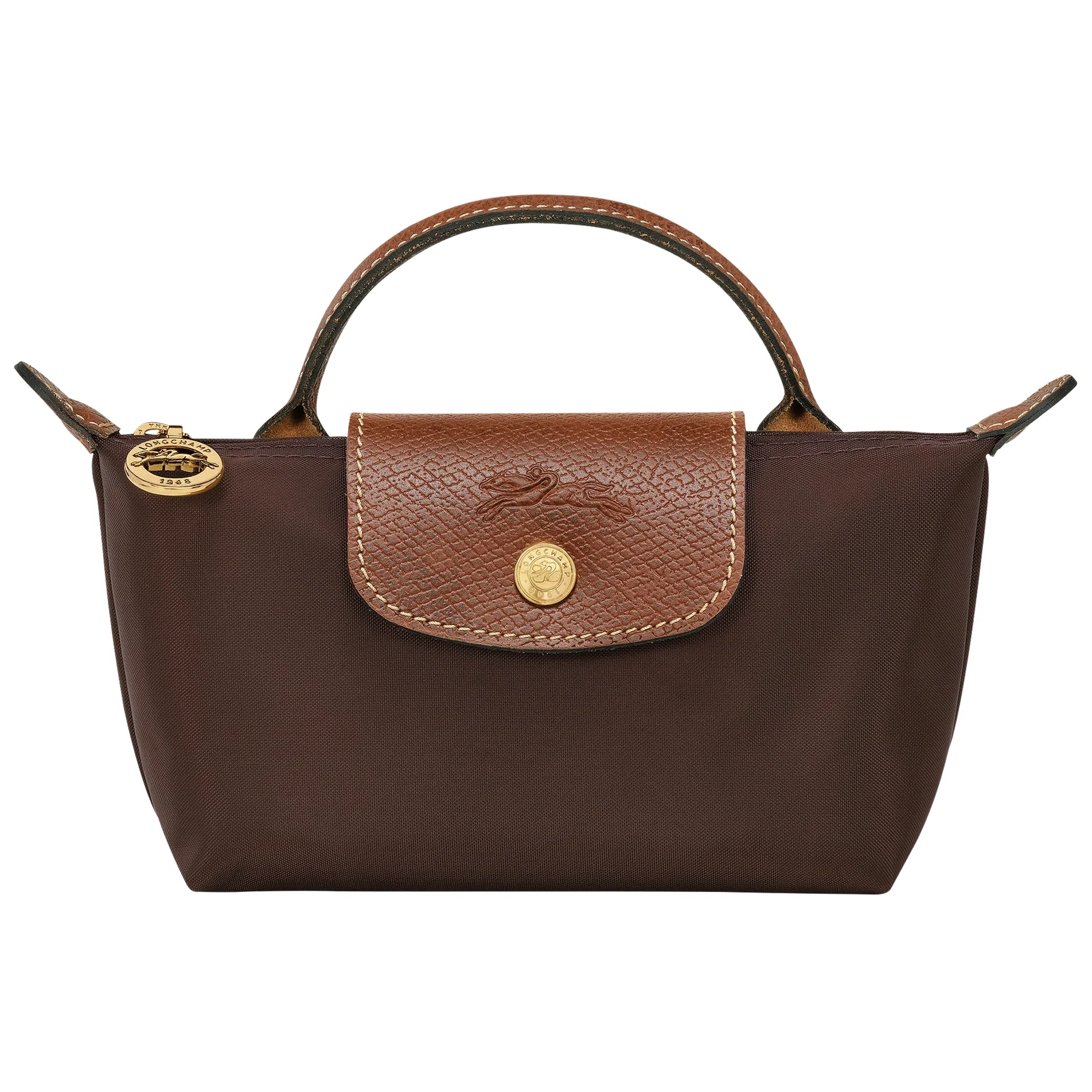 Сумки Longchamp Le Pliage Original Recycled Canvas Pouch With Handle "Ebony" | Farsel