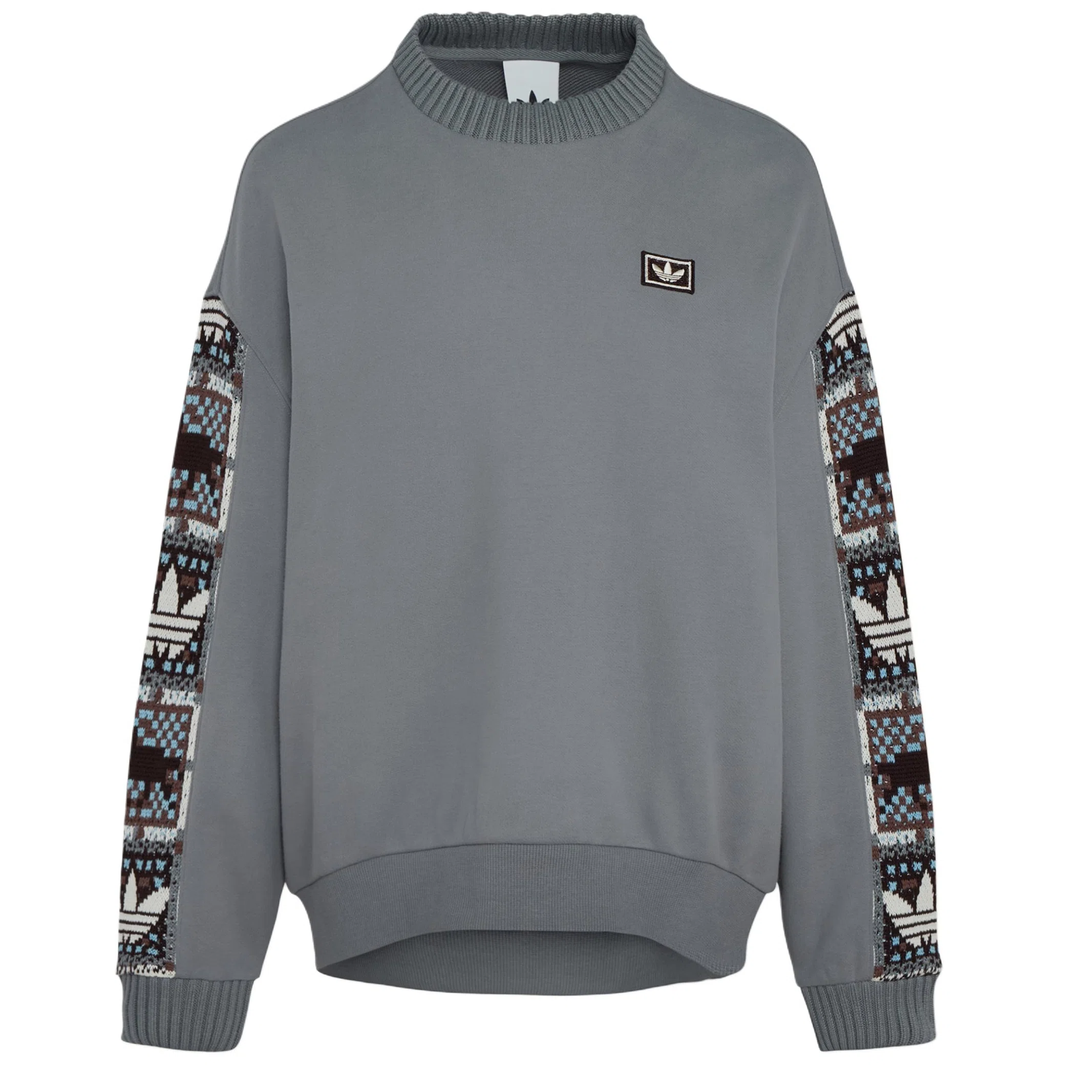 Свитшоты Adidas Originals Crafted Crewneck Sweatshirt "Grey Three" | Farsel
