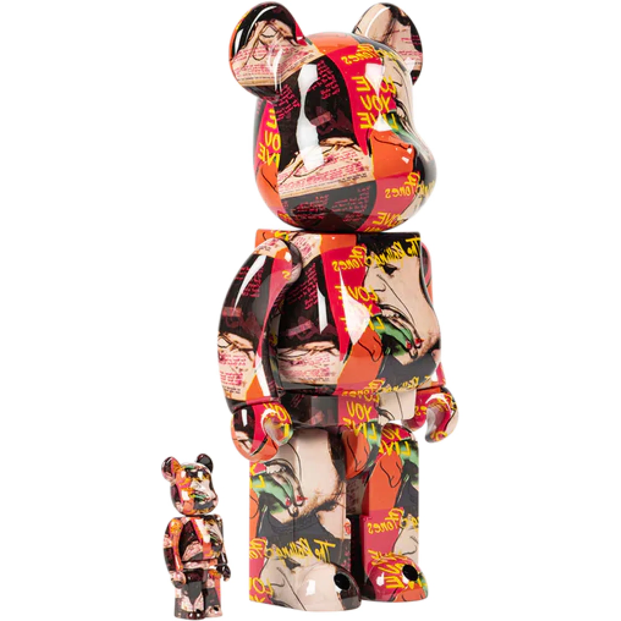  Medicom Toy Bearbrick Andy Warhol "The Rolling Stones (Love You Live) 100% & 400%" | Farsel