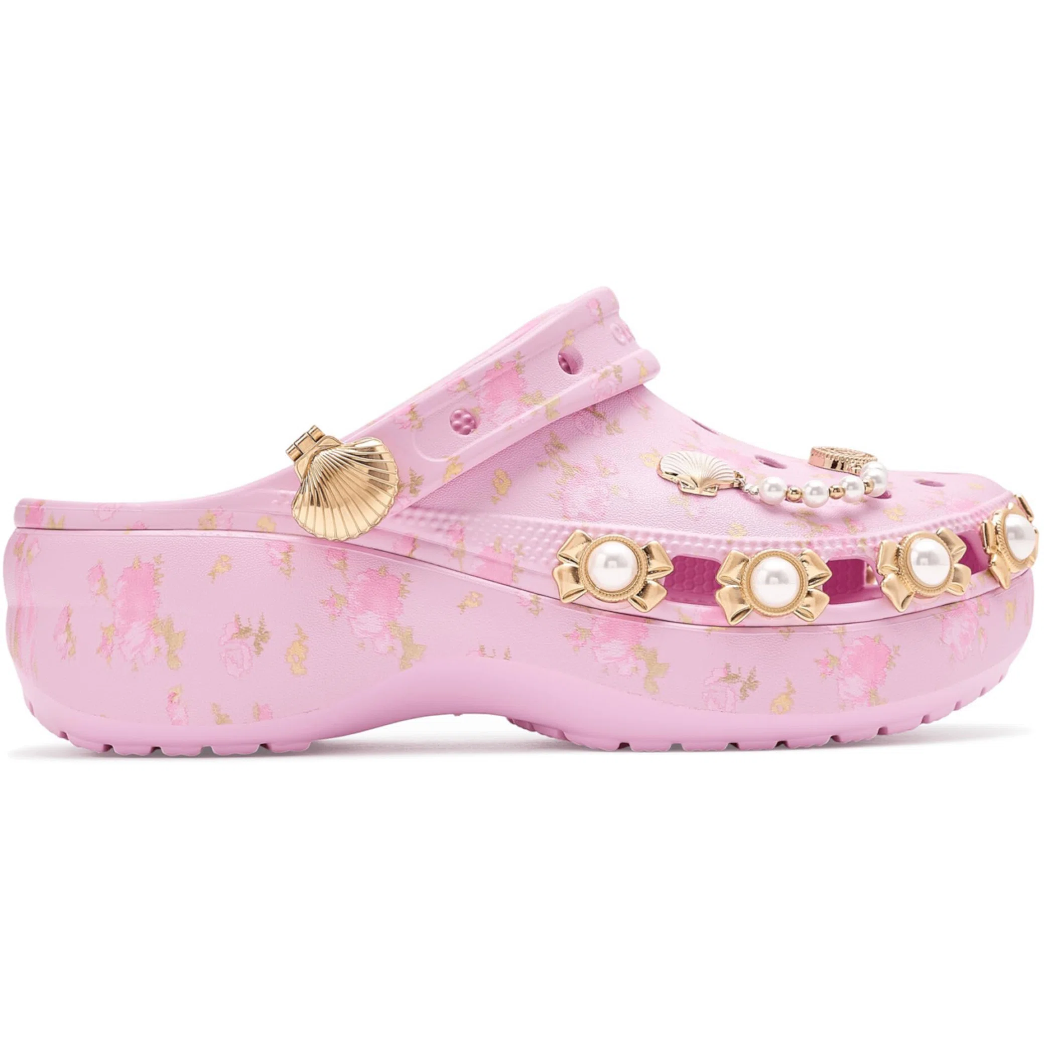 Сабо Crocs LoveShackFancy x Classic Platform Clog WMNS "Ballerina Pink" | Farsel