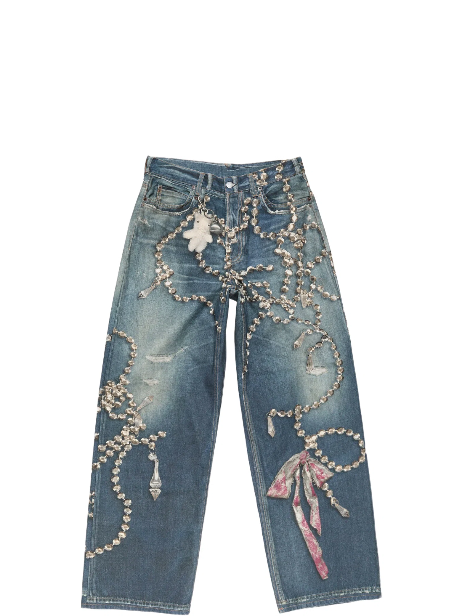 Джинсы Acne Studios Trompe L'oeil Jeans 1981 "Mid Blue" | Farsel