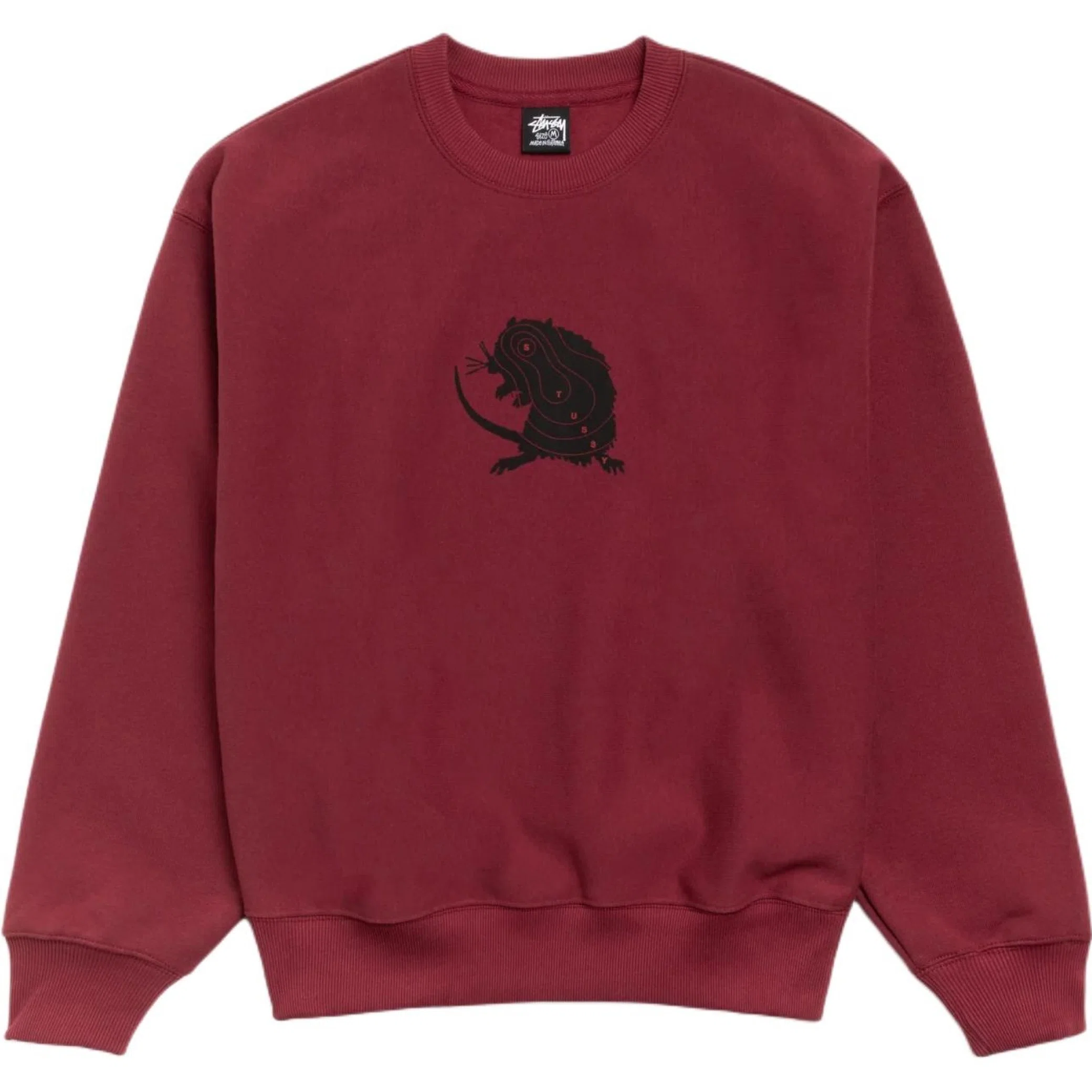 Свитшоты Stussy Long Range Crew "Wine" | Farsel