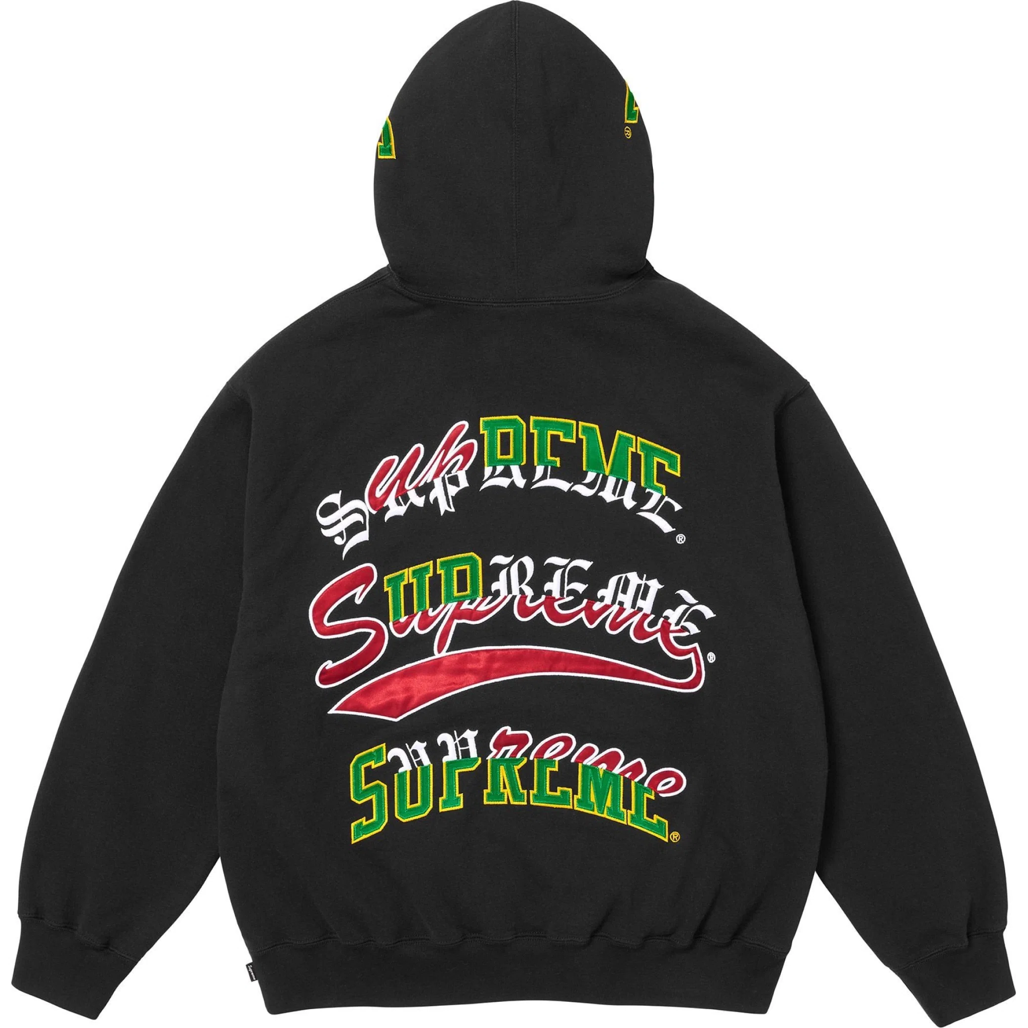 Худи Supreme FW25 Multi Logos Hooded Sweatshirt "Black" | Farsel