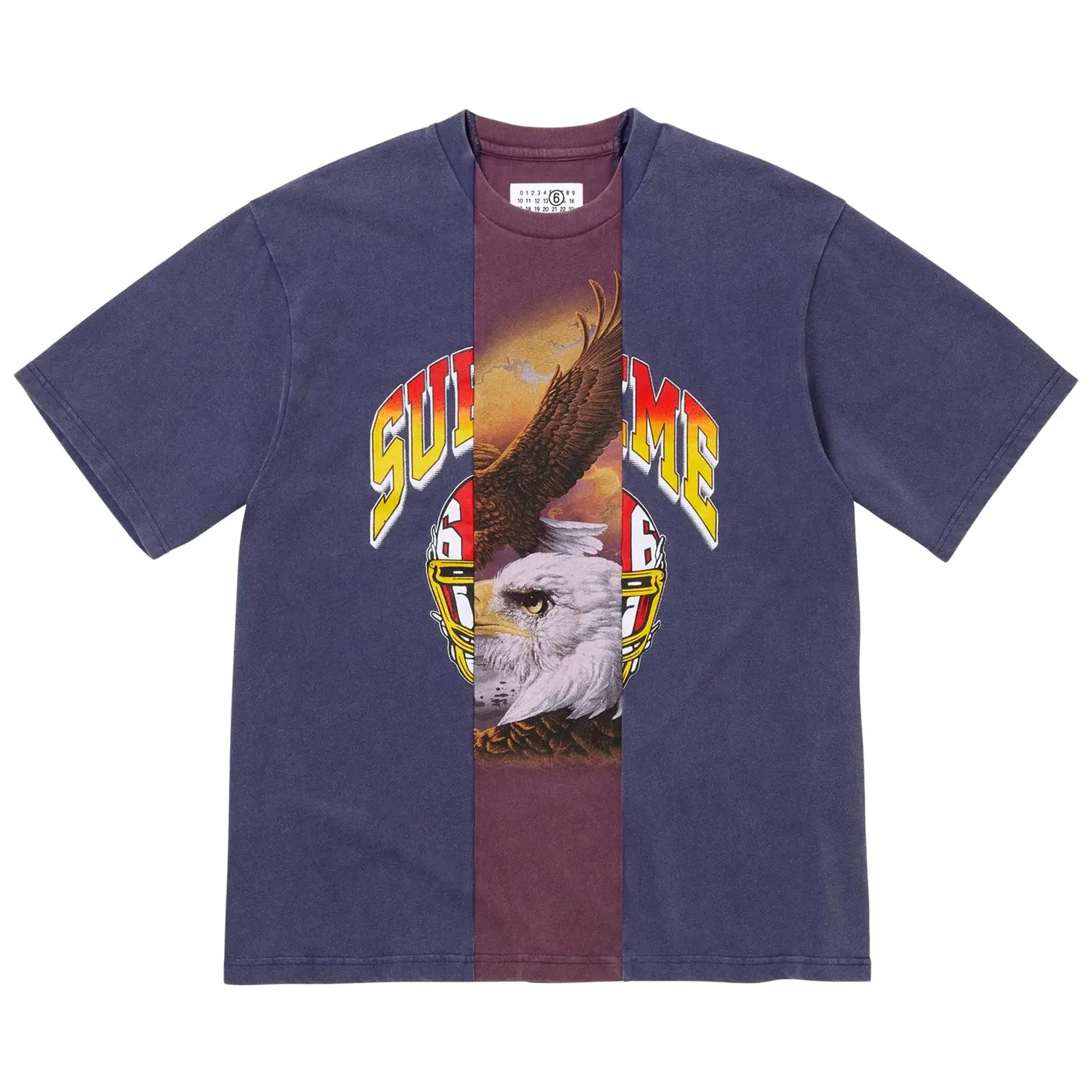 Футболки Supreme MM6 Maison Margiela x Split Short-Sleeve Top "Navy" | Farsel