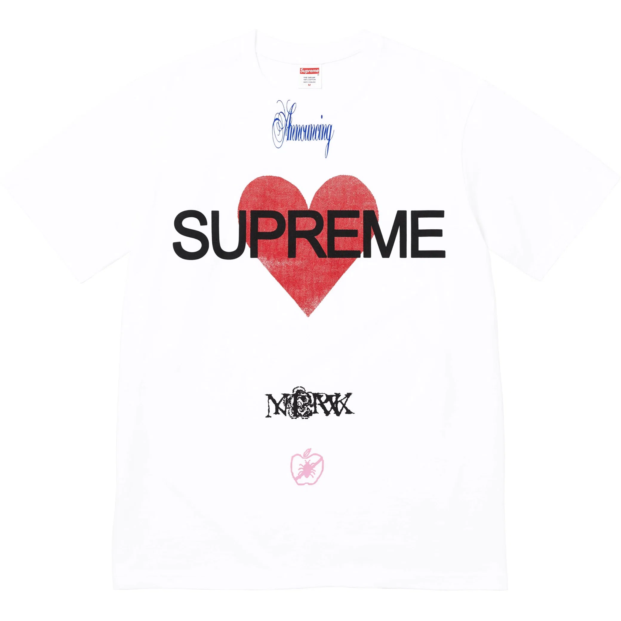  Supreme SS25 Announcing Tee "White" | Farsel