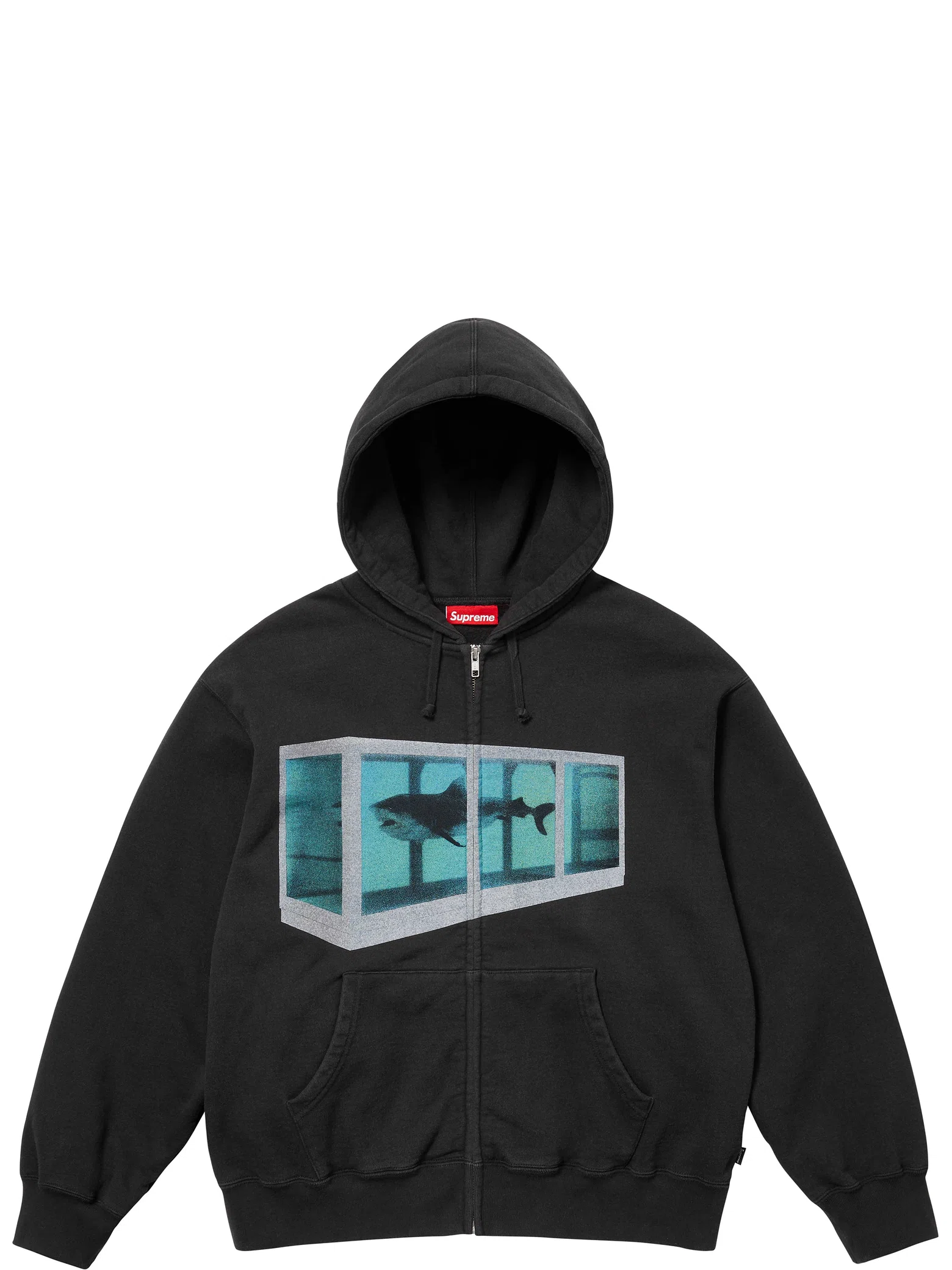 Худи Supreme SS25 Damien Hirst Zip Up Hooded Sweatshirt "Black" | Farsel