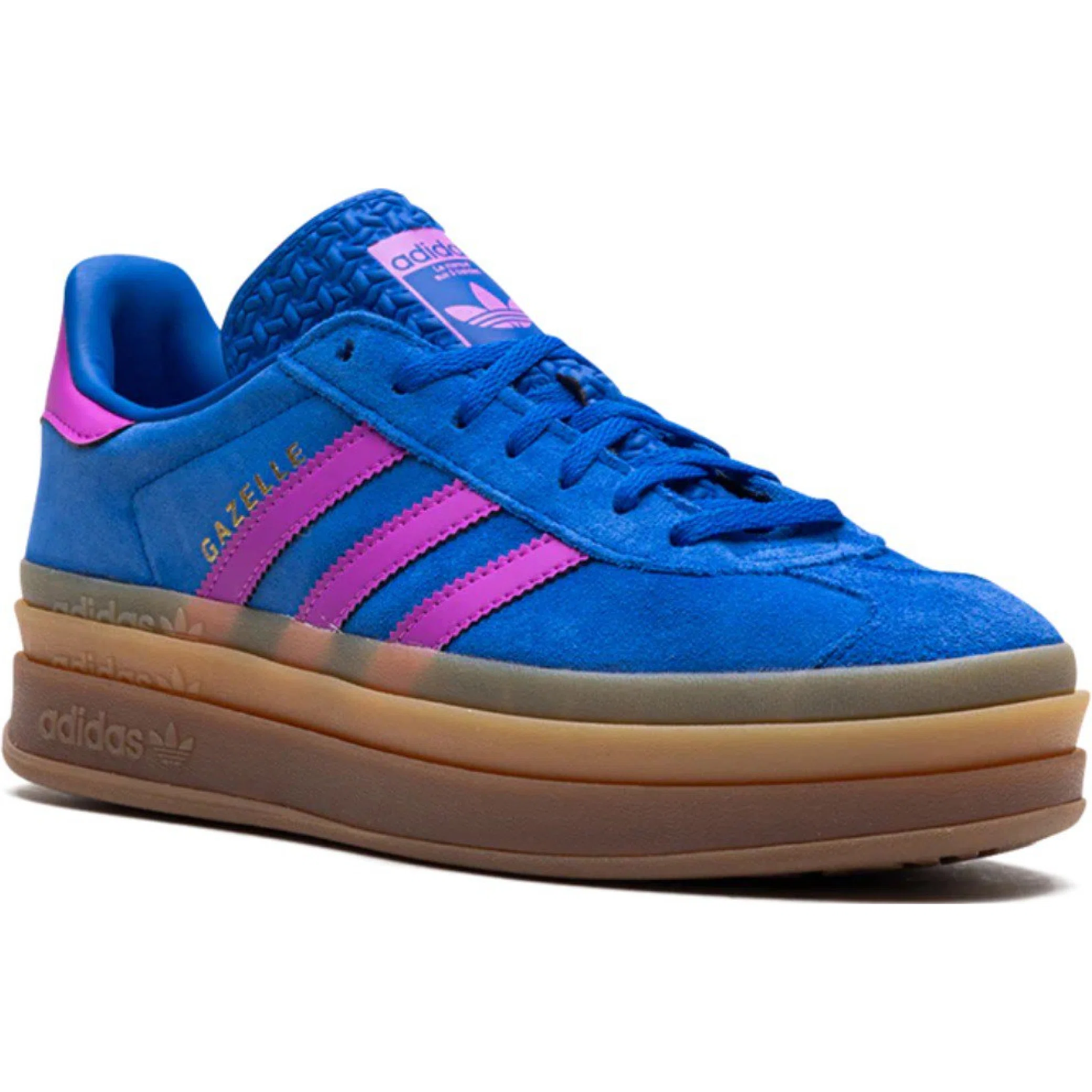  Adidas Gazelle Bold WMNS "Bold Blue Lucid Pink" | Farsel