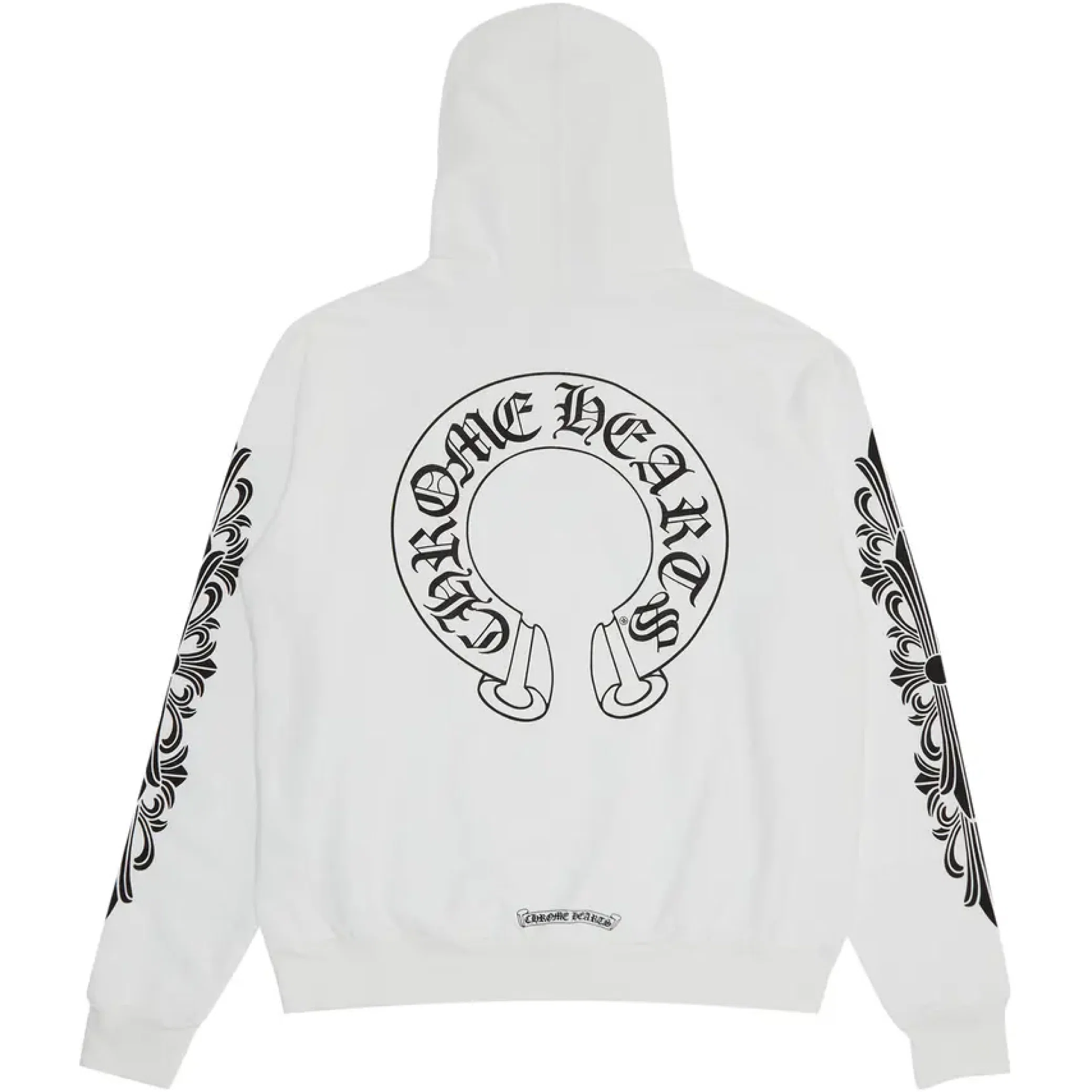 Худи Chrome Hearts Floral Horseshoe Hoodie "White" | Farsel