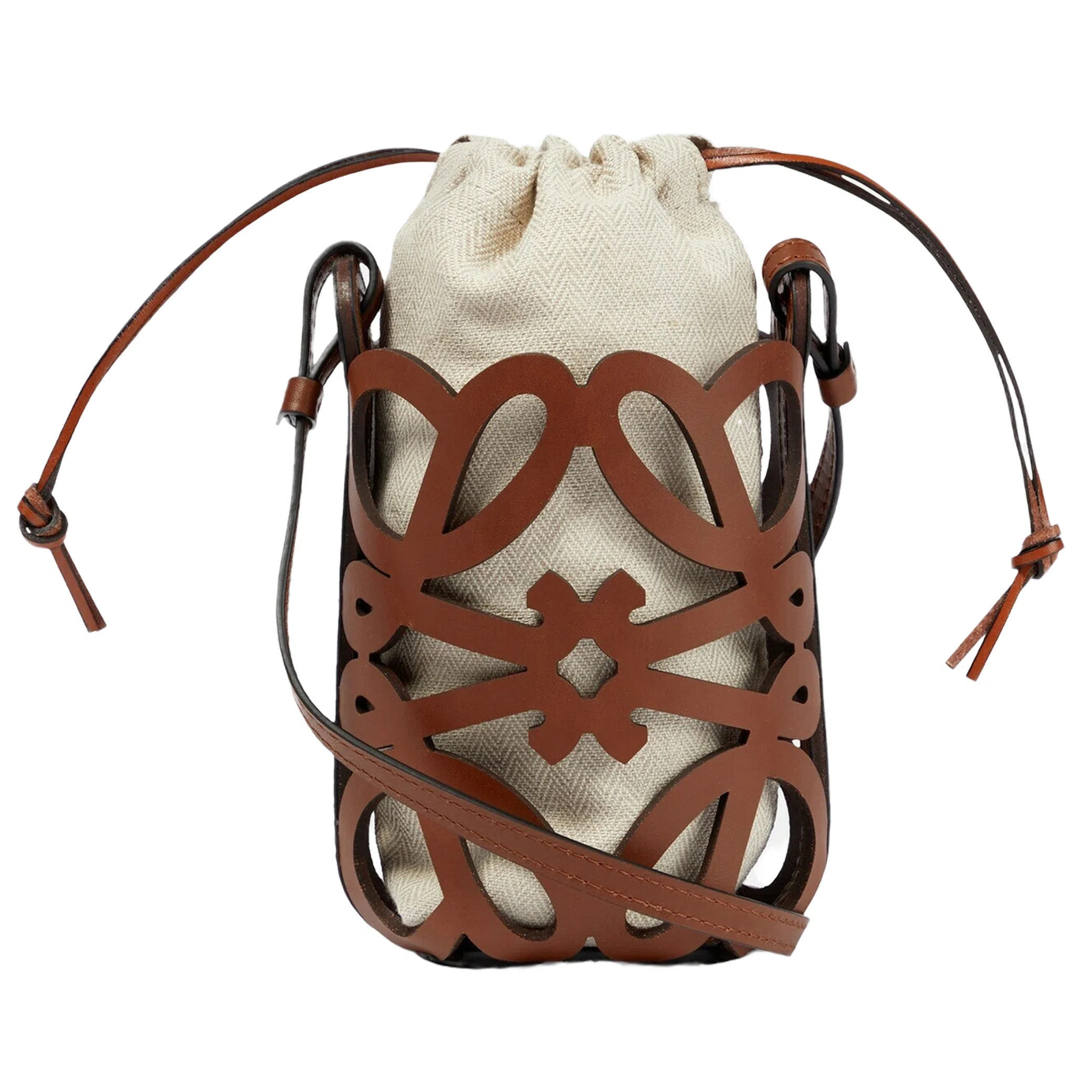 Сумки LOEWE Paula’s Ibiza Anagram Mini Cutout "Tan / Ecru" | Farsel