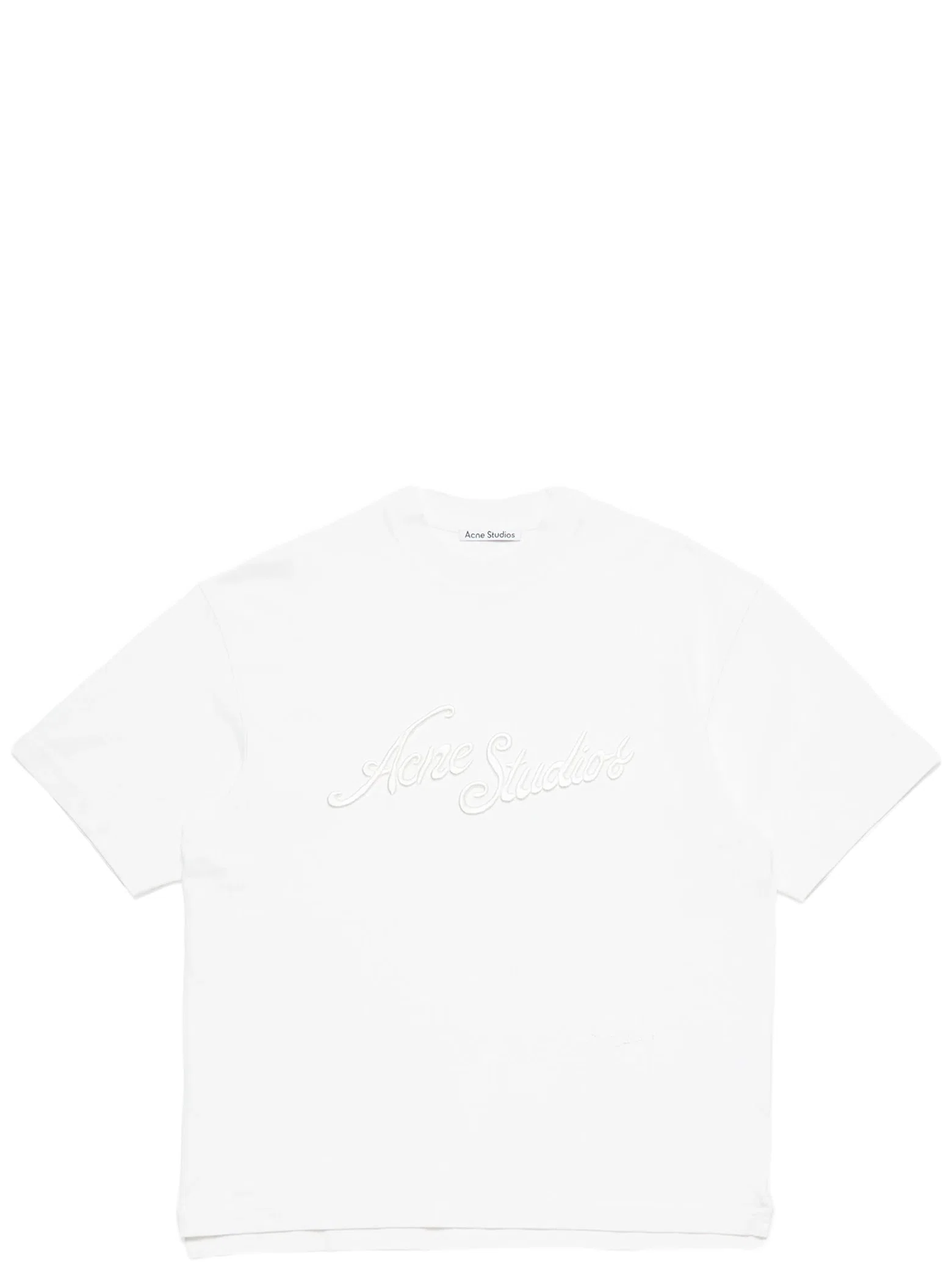 Футболки Acne Studios Logo T-shirt Relaxed Fit "Optic White" | Farsel