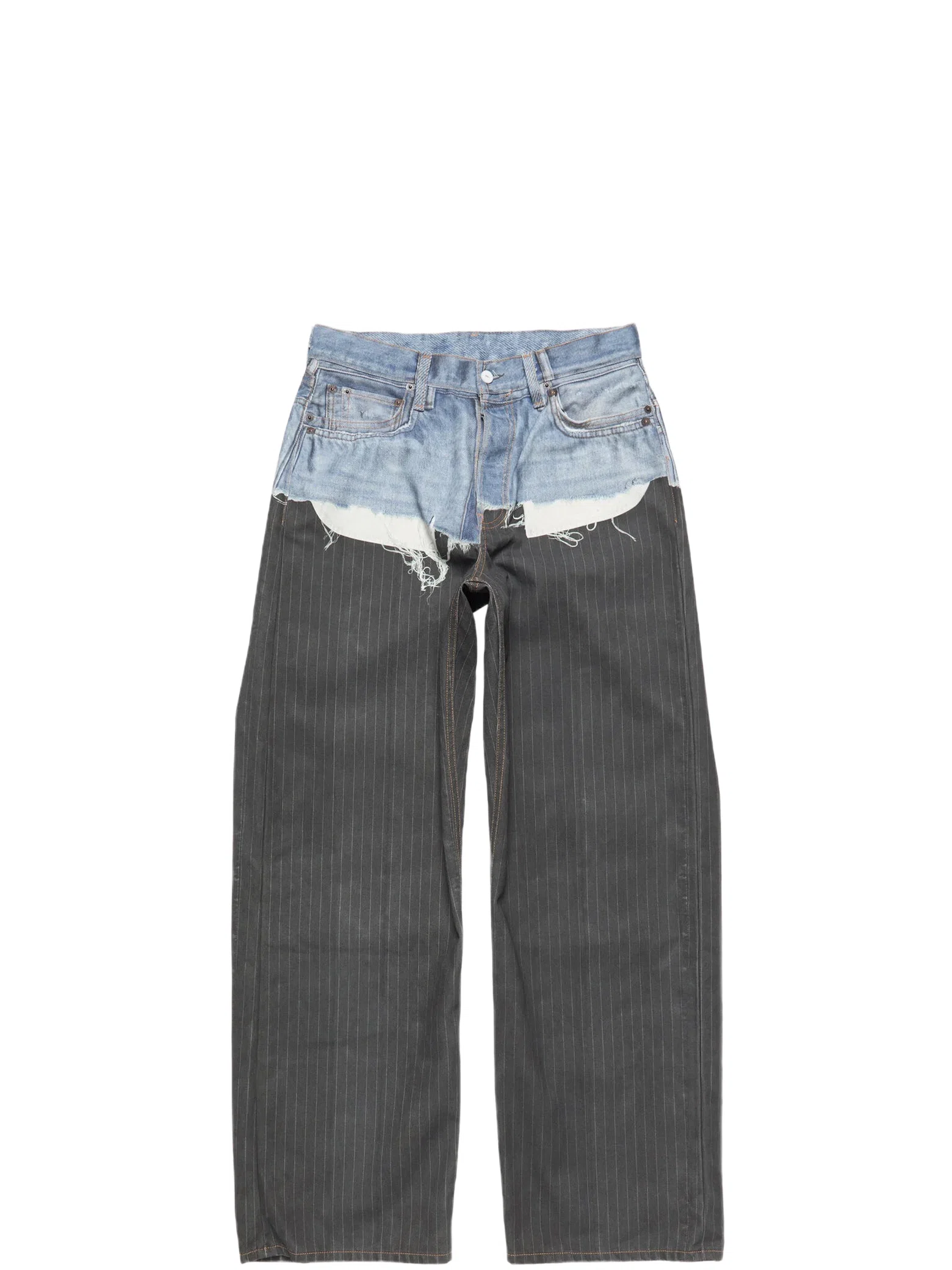 Джинсы Acne Studios Trompe-l’œil Jeans 1981 "Blue / Black" | Farsel