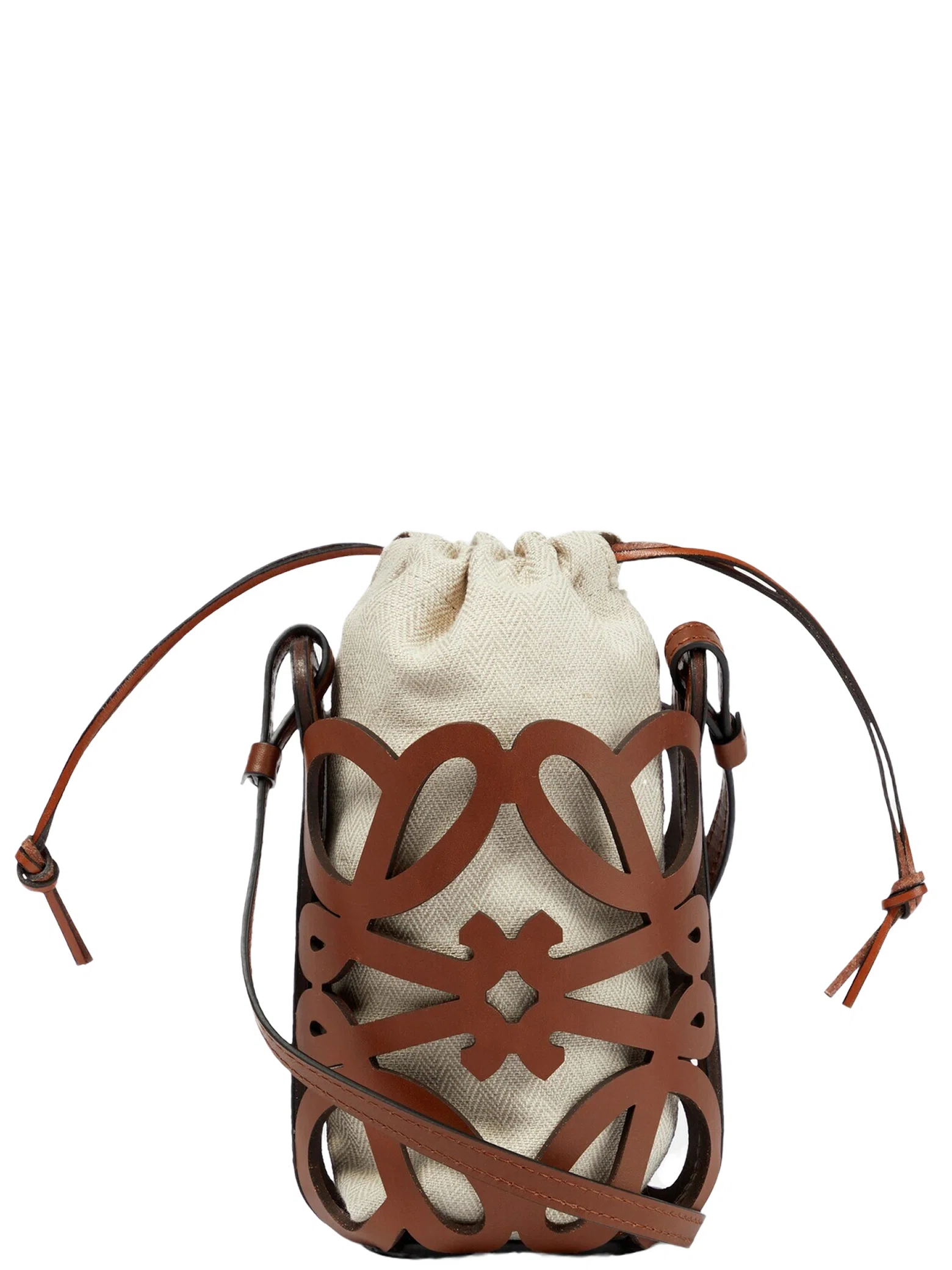 Сумки LOEWE Paula’s Ibiza Anagram Mini Cutout "Tan / Ecru" | Farsel