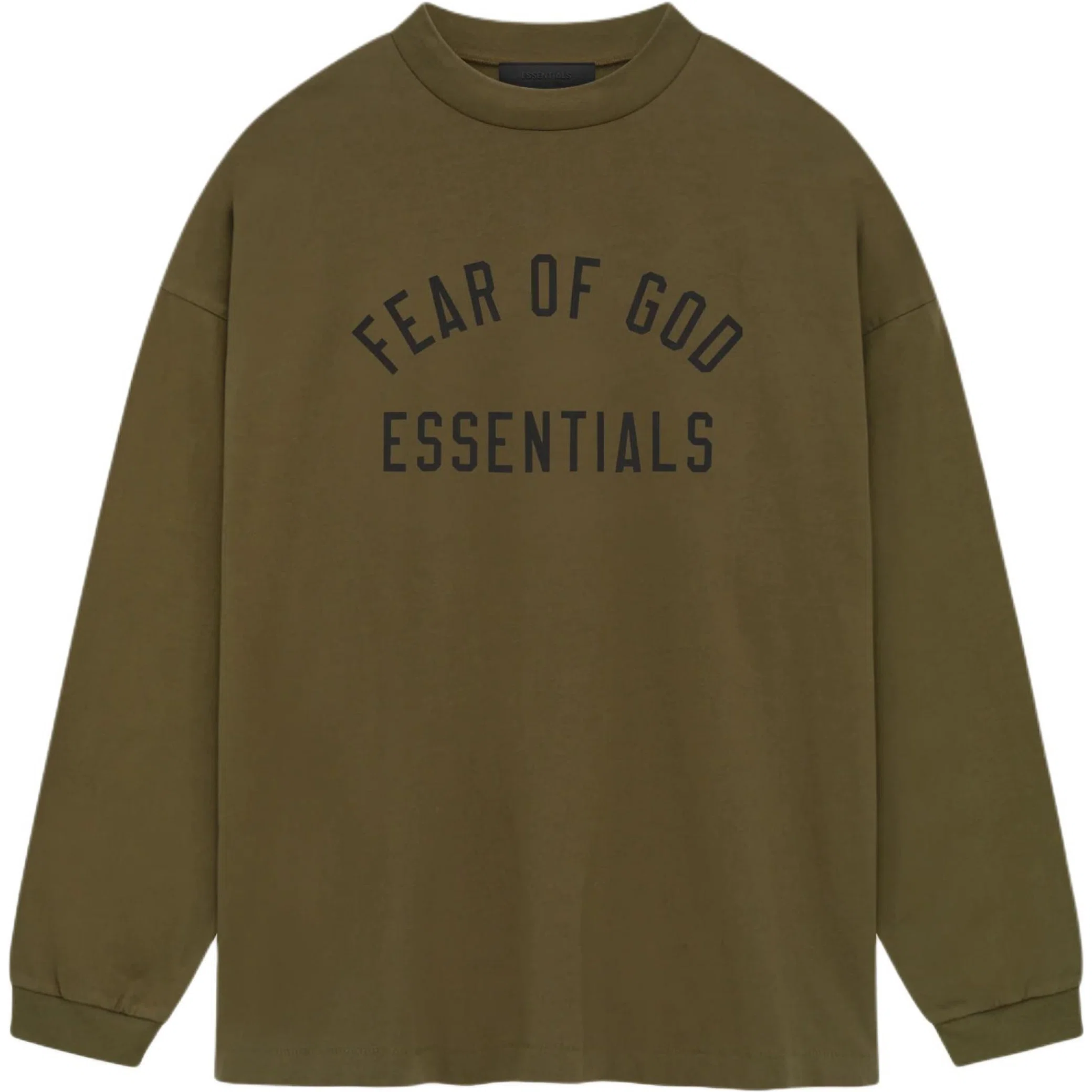 Лонгсливы Fear of God FW24 Essentials Jersey Long-Sleeve Tee "Olive" | Farsel