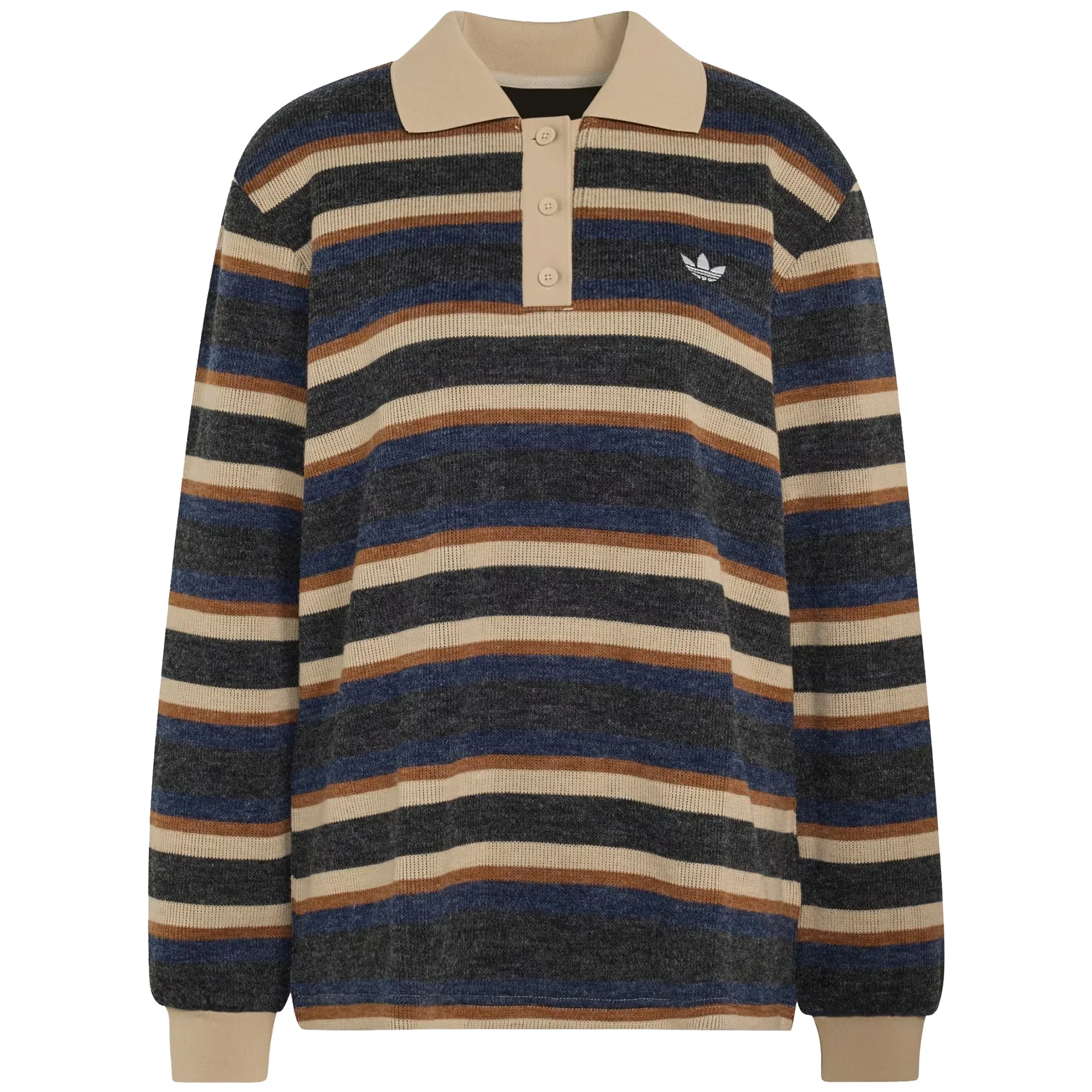 Поло Adidas Originals Stripe Knitted Polo "Black" | Farsel