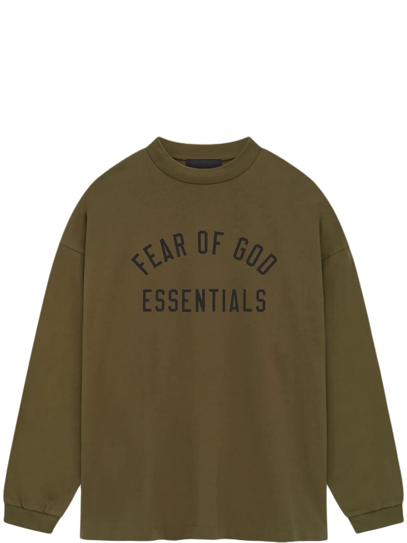 Лонгсливы Fear of God FW24 Essentials Jersey Long-Sleeve Tee "Olive" | Farsel