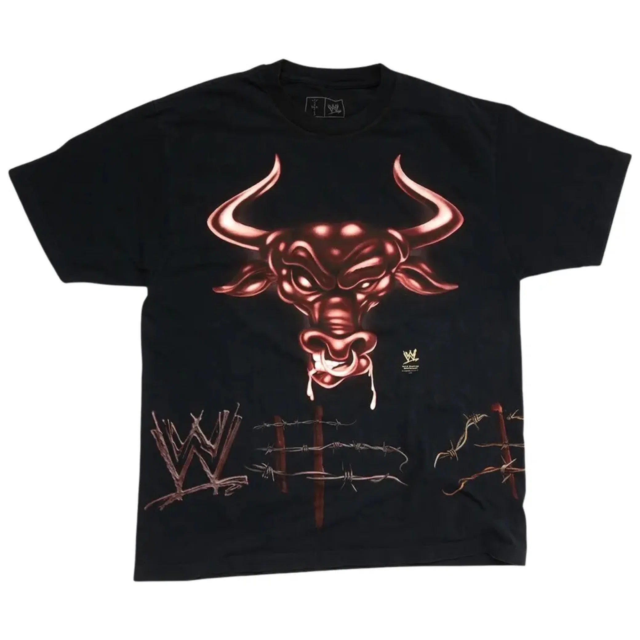 Футболки Travis Scott SS25 WWE Know Your Role T-Shirt The Rock "Black" | Farsel