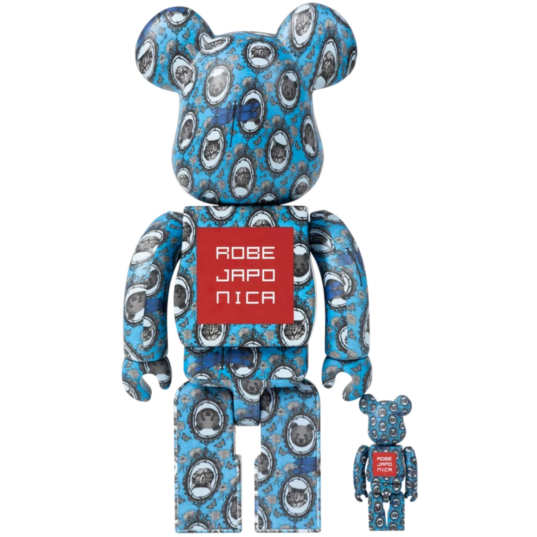 Игрушки Medicom Toy Robe Japonica Mirror Bearbrick "100% and 400%" | Farsel